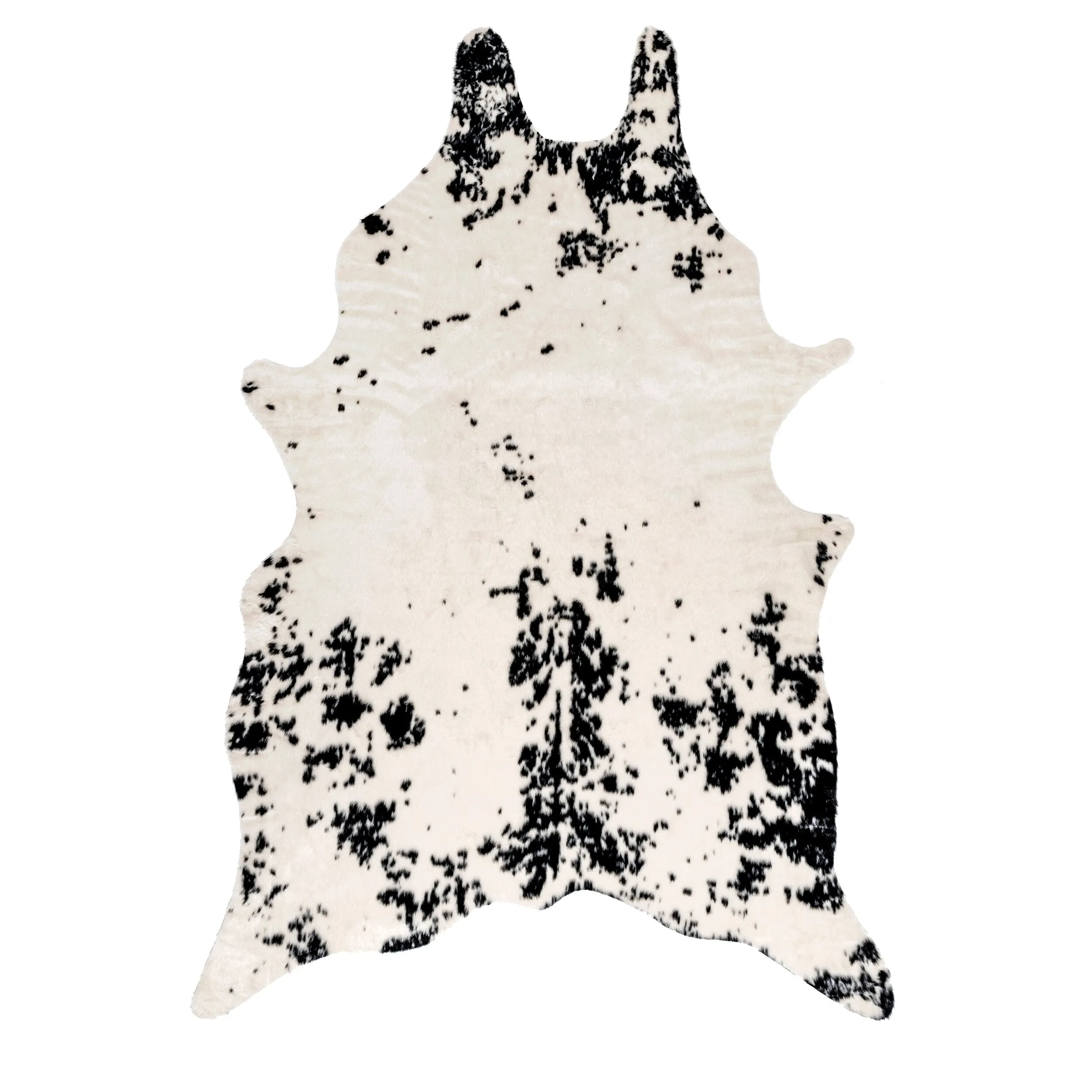 Nuloom Marcia SpinClean Machine Washable Faux Cowhide Area Rug