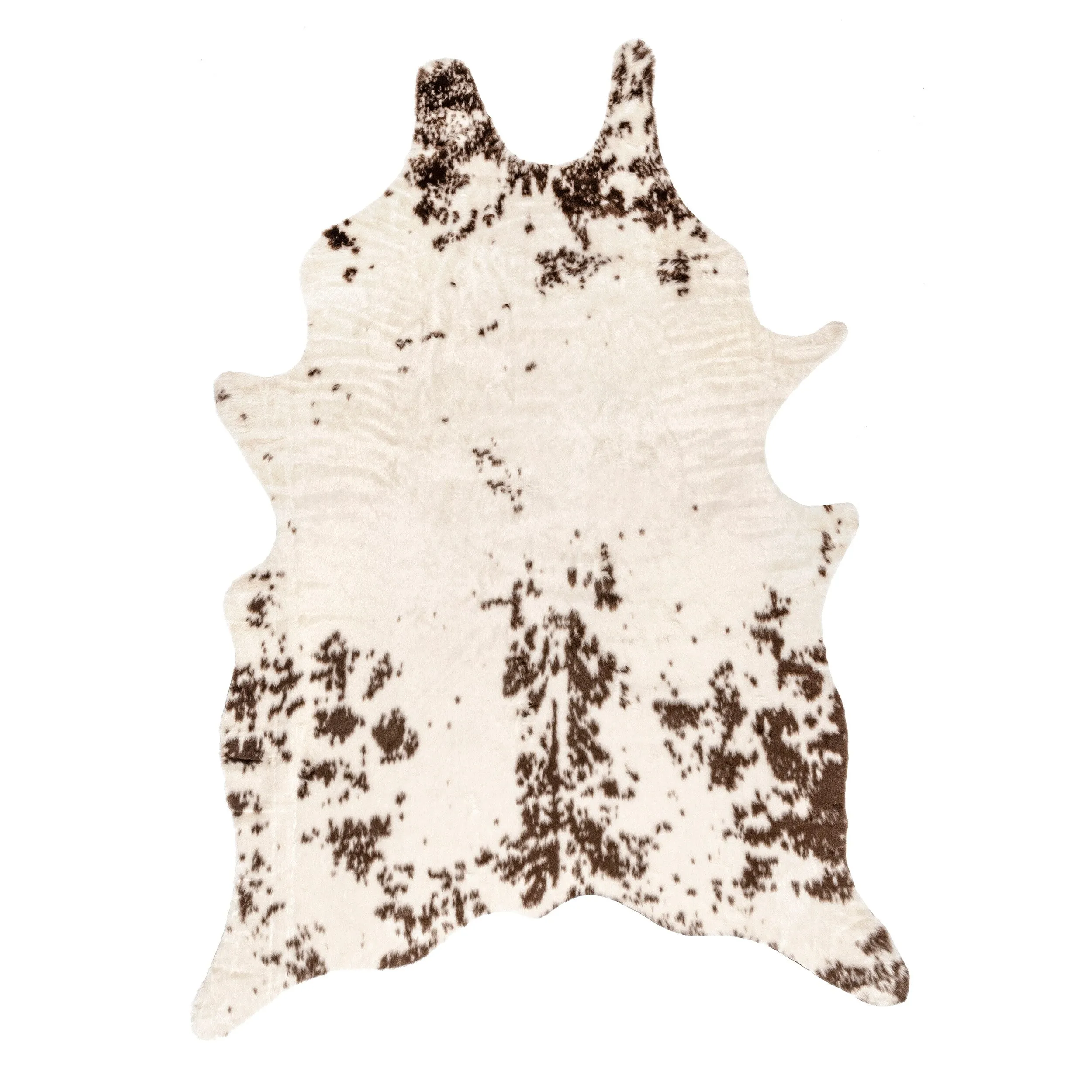 Nuloom Marcia SpinClean Machine Washable Faux Cowhide Area Rug