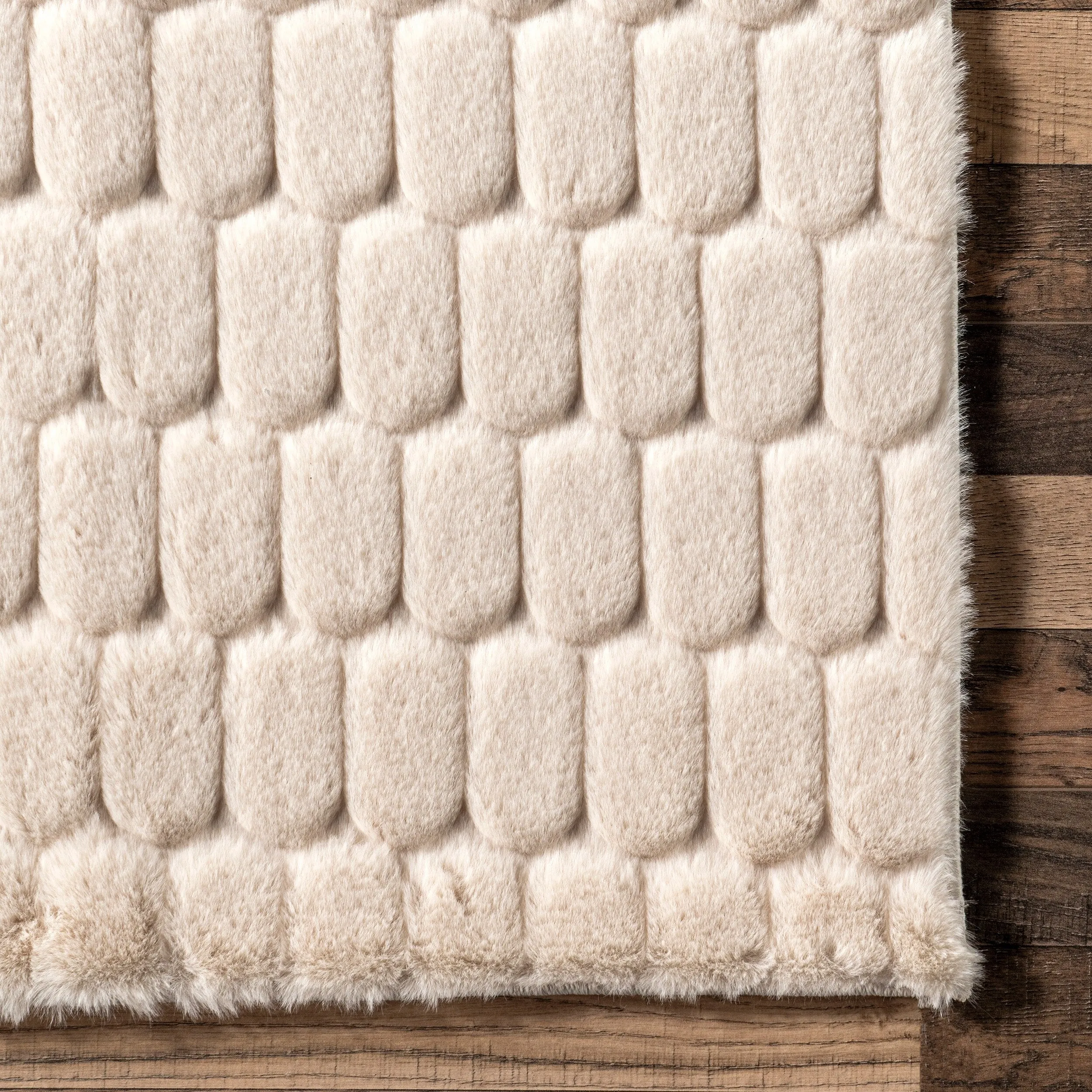 Nuloom Nia SuperiorWash Tile Faux Rabbit Machine Washable Area Rug