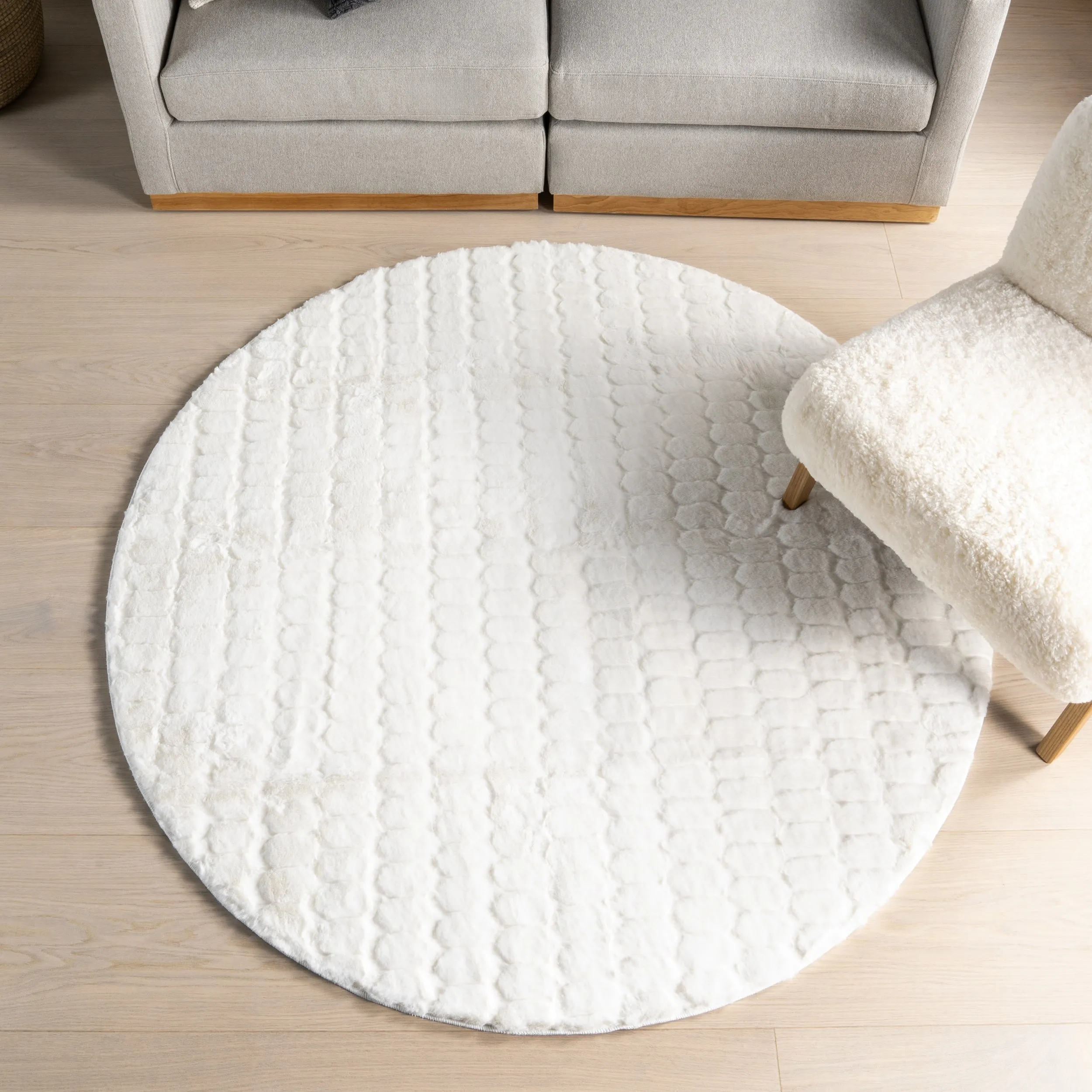 Nuloom Nia SuperiorWash Tile Faux Rabbit Machine Washable Area Rug