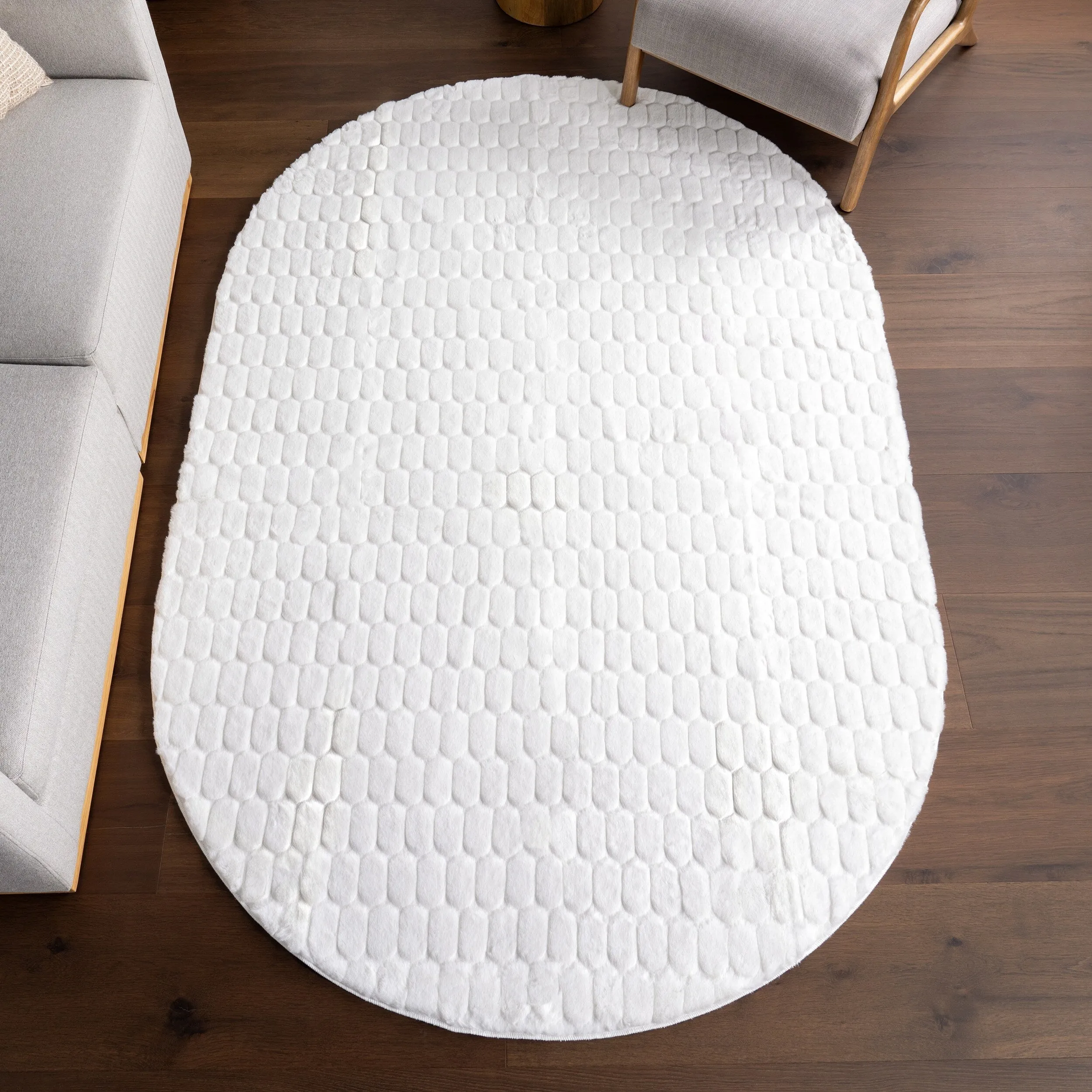 Nuloom Nia SuperiorWash Tile Faux Rabbit Machine Washable Area Rug