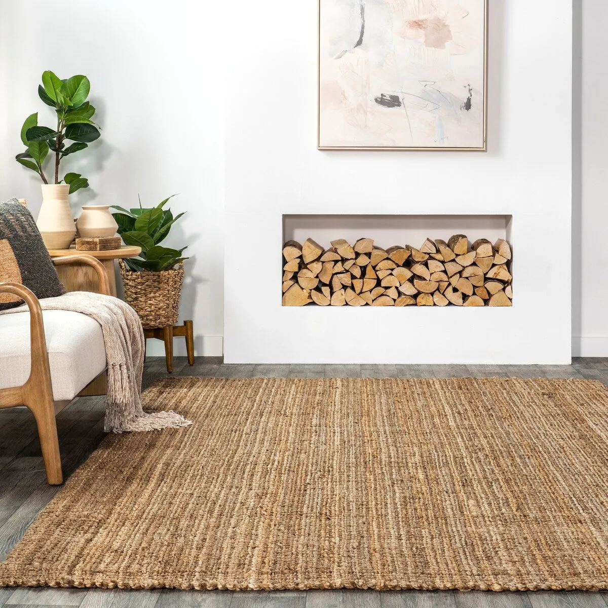 Nuloom Nora Classic Farmhouse Jute Area Rug