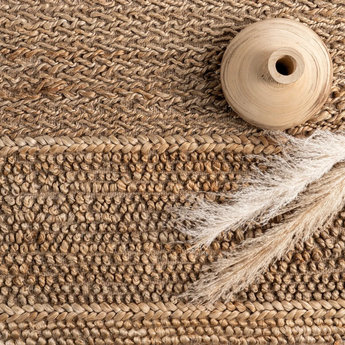 Nuloom Paislee Striped Flatweave Jute Area Rug