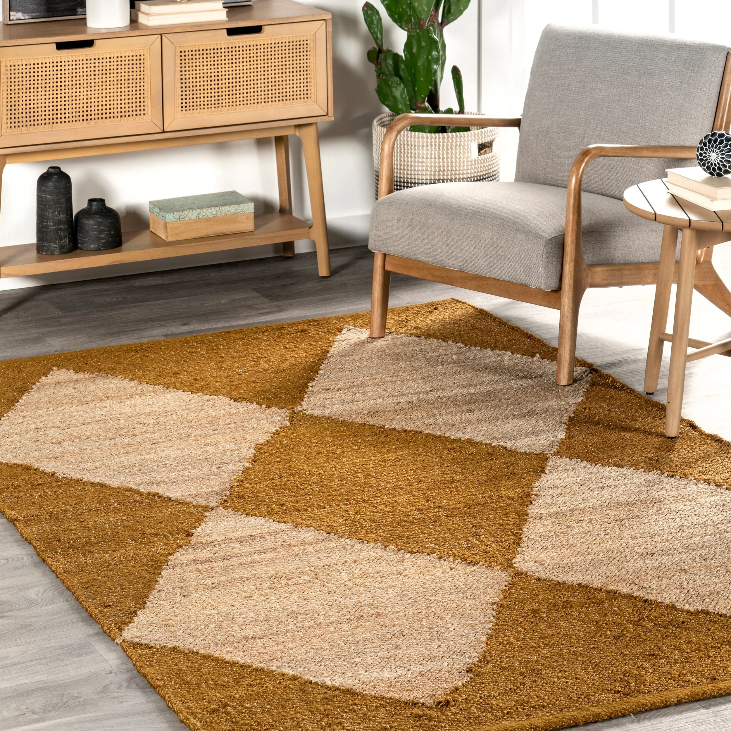 Nuloom Pandora Diamond Jute Area Rug