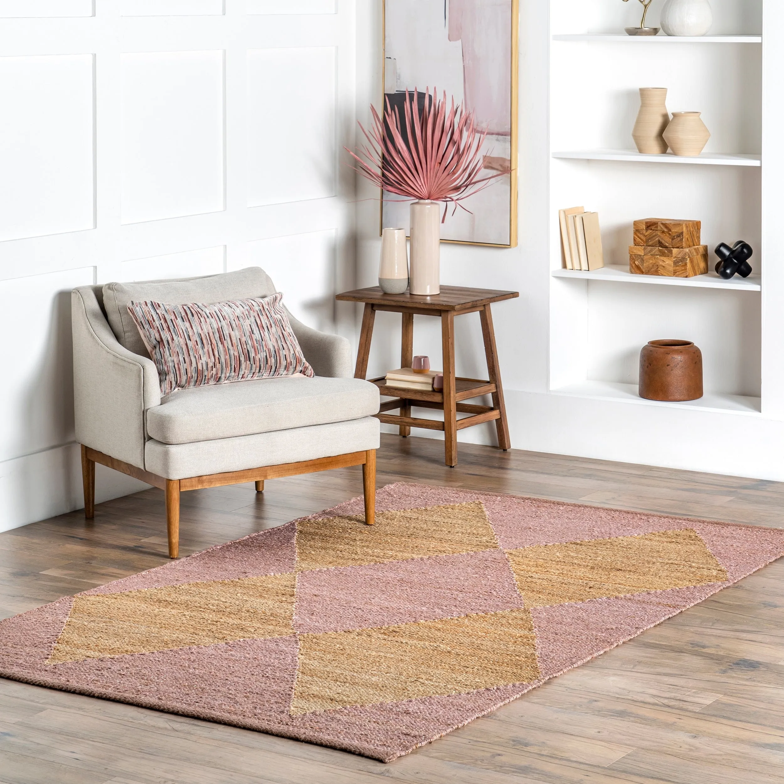 Nuloom Pandora Diamond Jute Area Rug