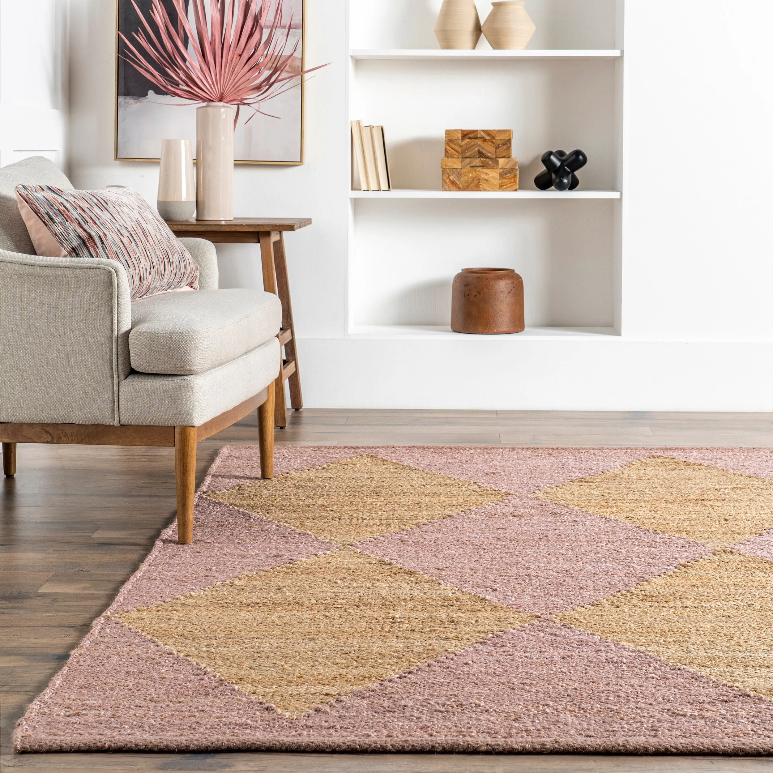 Nuloom Pandora Diamond Jute Area Rug