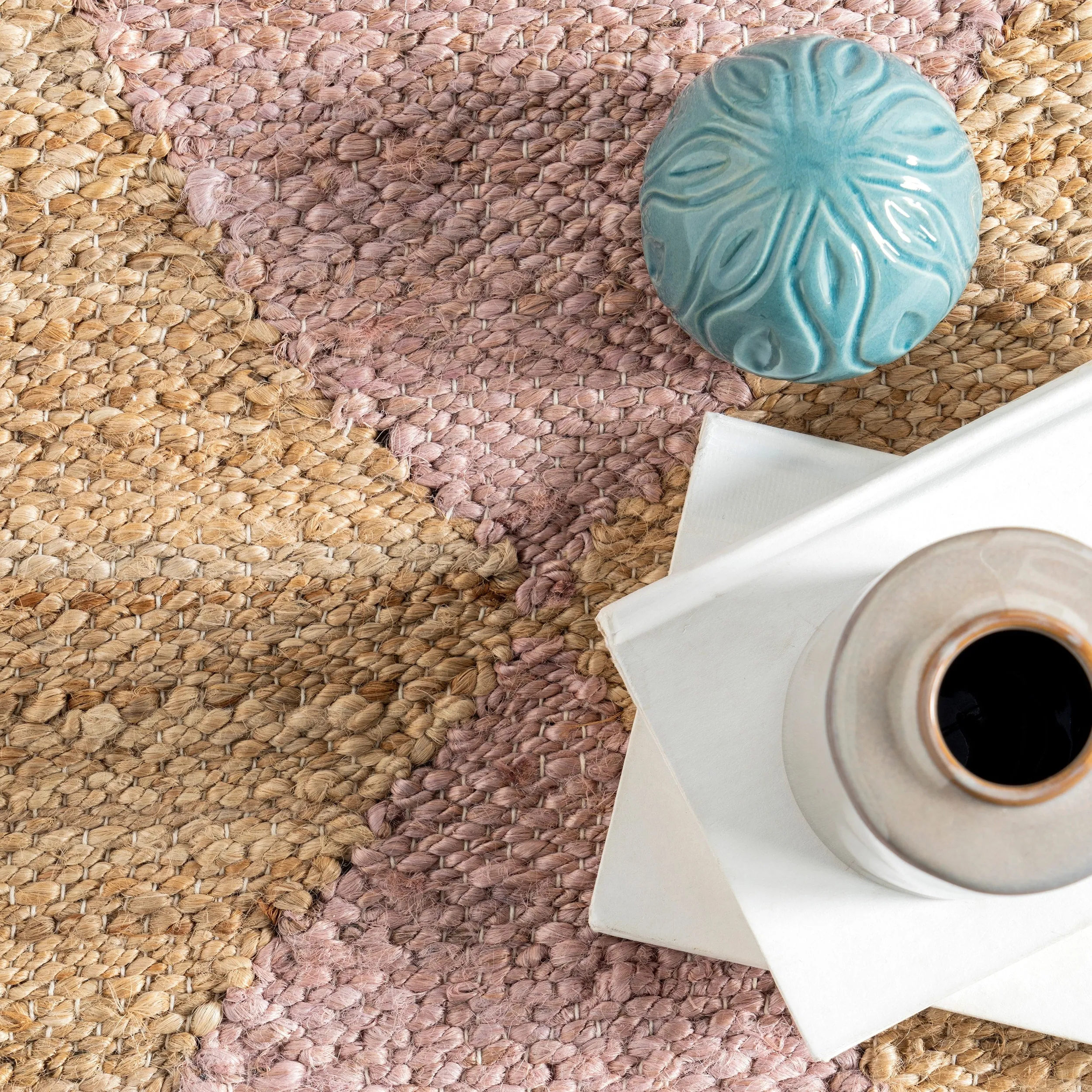 Nuloom Pandora Diamond Jute Area Rug