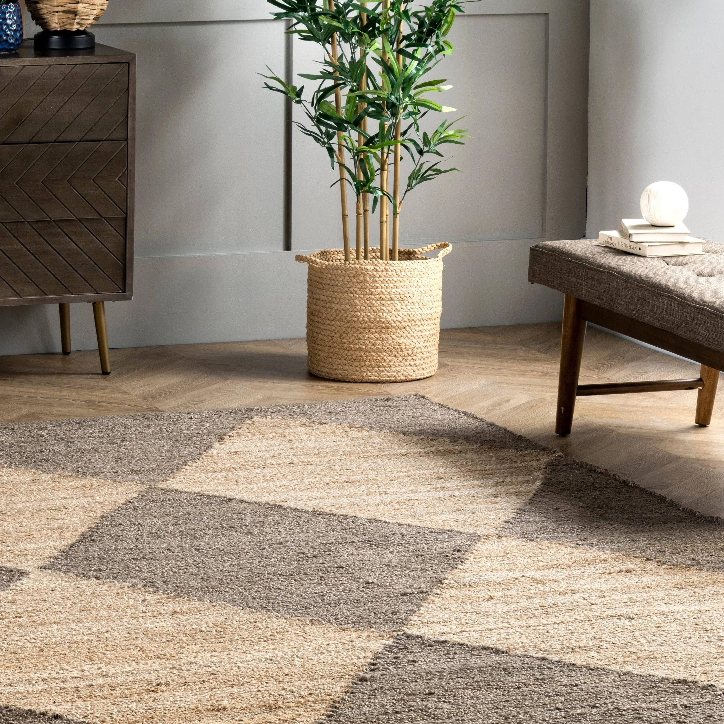 Nuloom Pandora Diamond Jute Area Rug