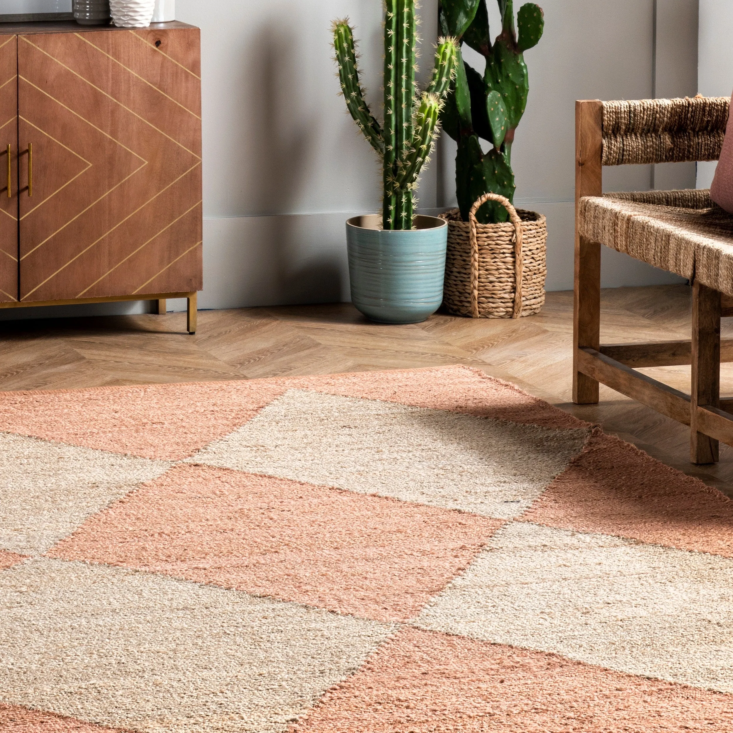 Nuloom Pandora Diamond Jute Area Rug