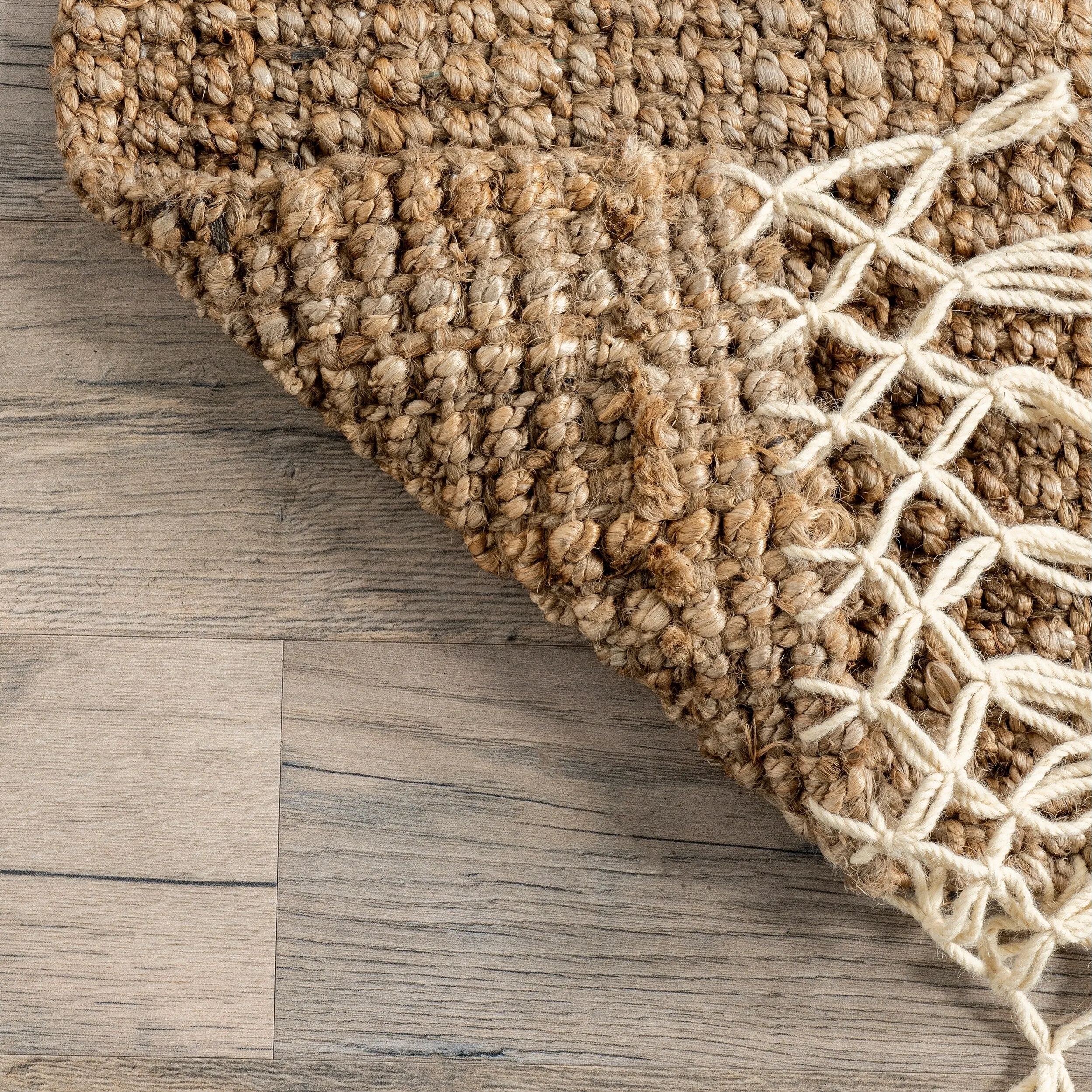 Nuloom Raleigh Farmhouse Jute Tasseled Area Rug