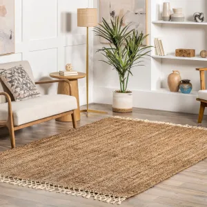 Nuloom Raleigh Farmhouse Jute Tasseled Area Rug