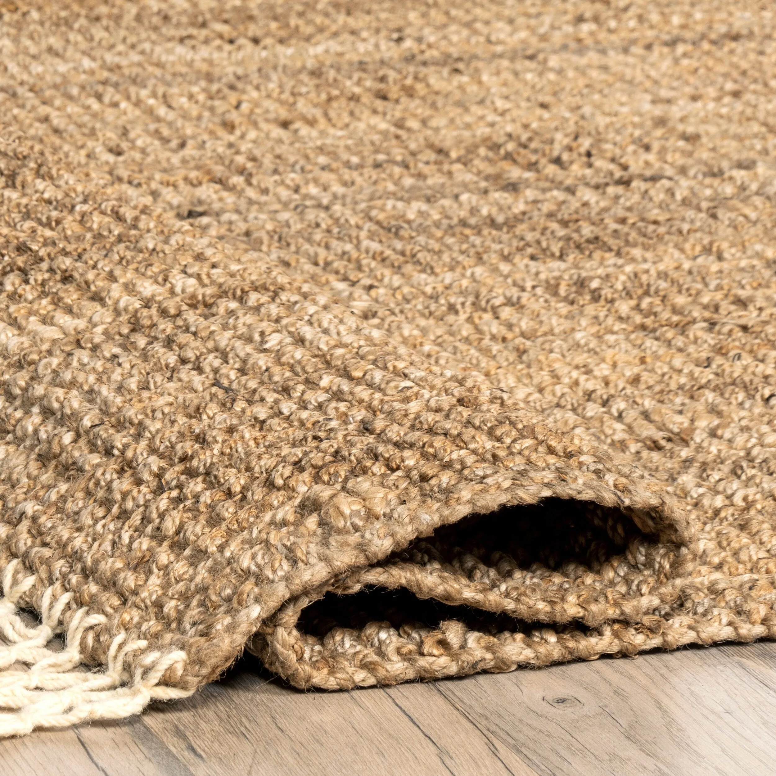 Nuloom Raleigh Farmhouse Jute Tasseled Area Rug