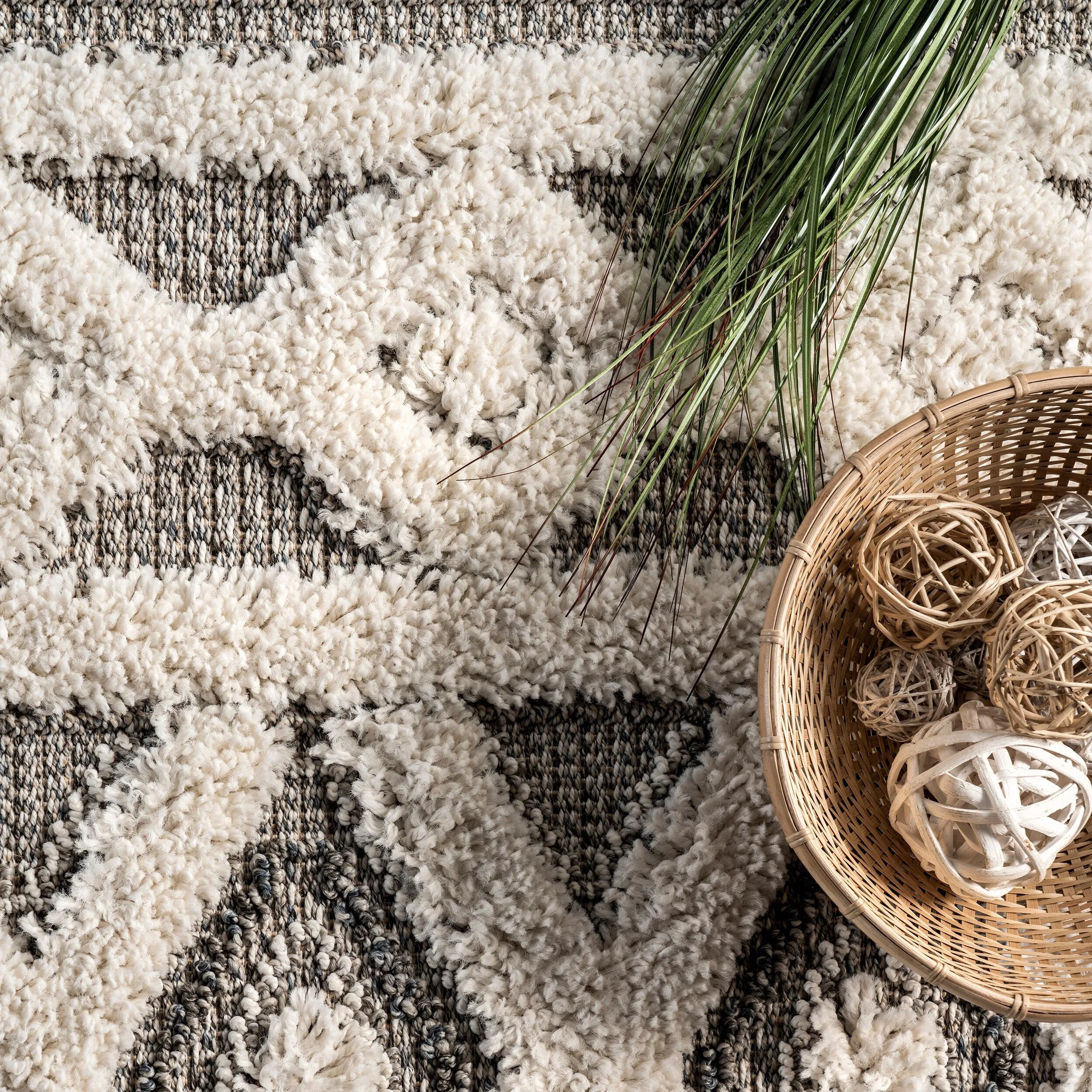 Nuloom Rebecca High Low Textured Shaggy Area Rug