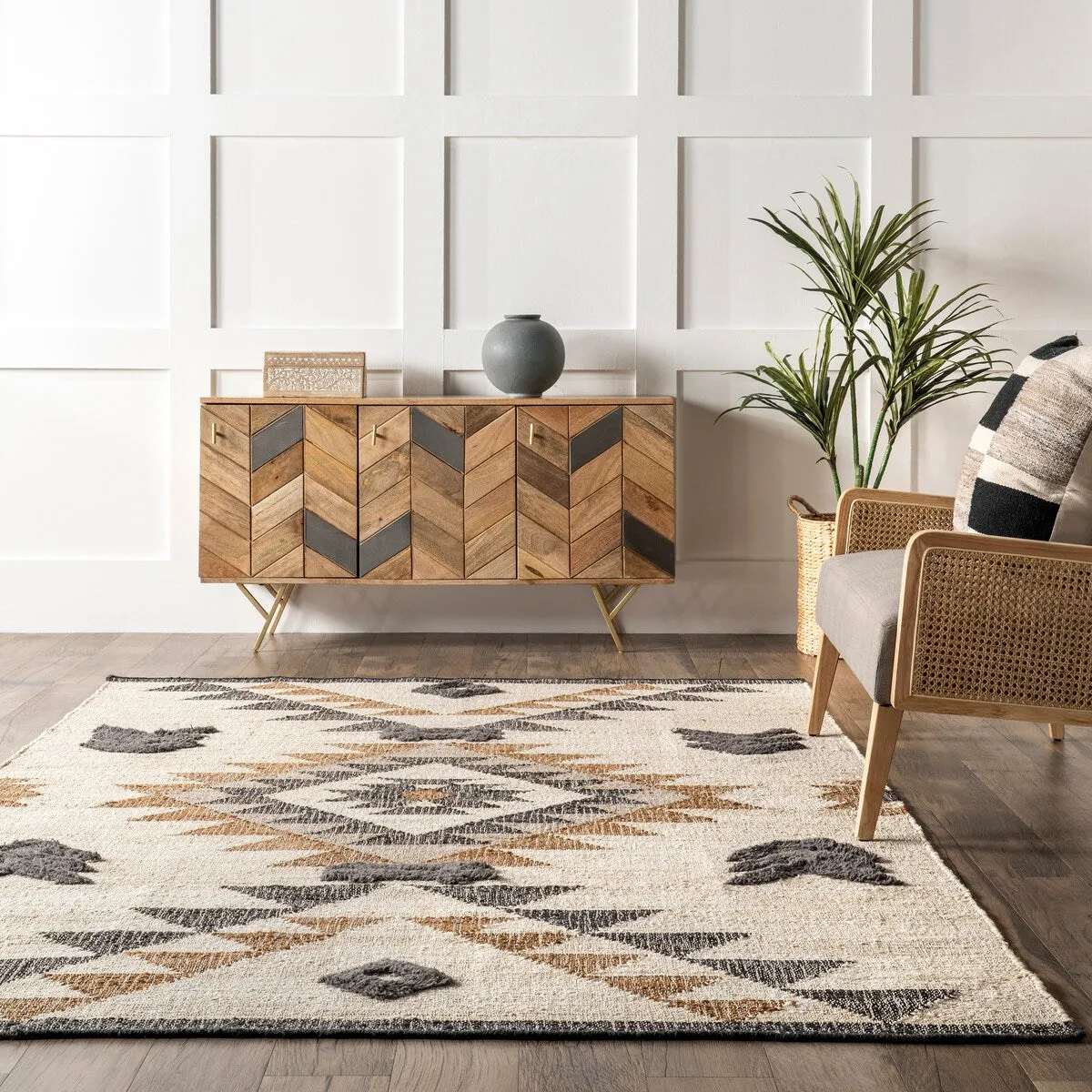 Nuloom Rosanna Southwestern Symbols Jute Area Rug