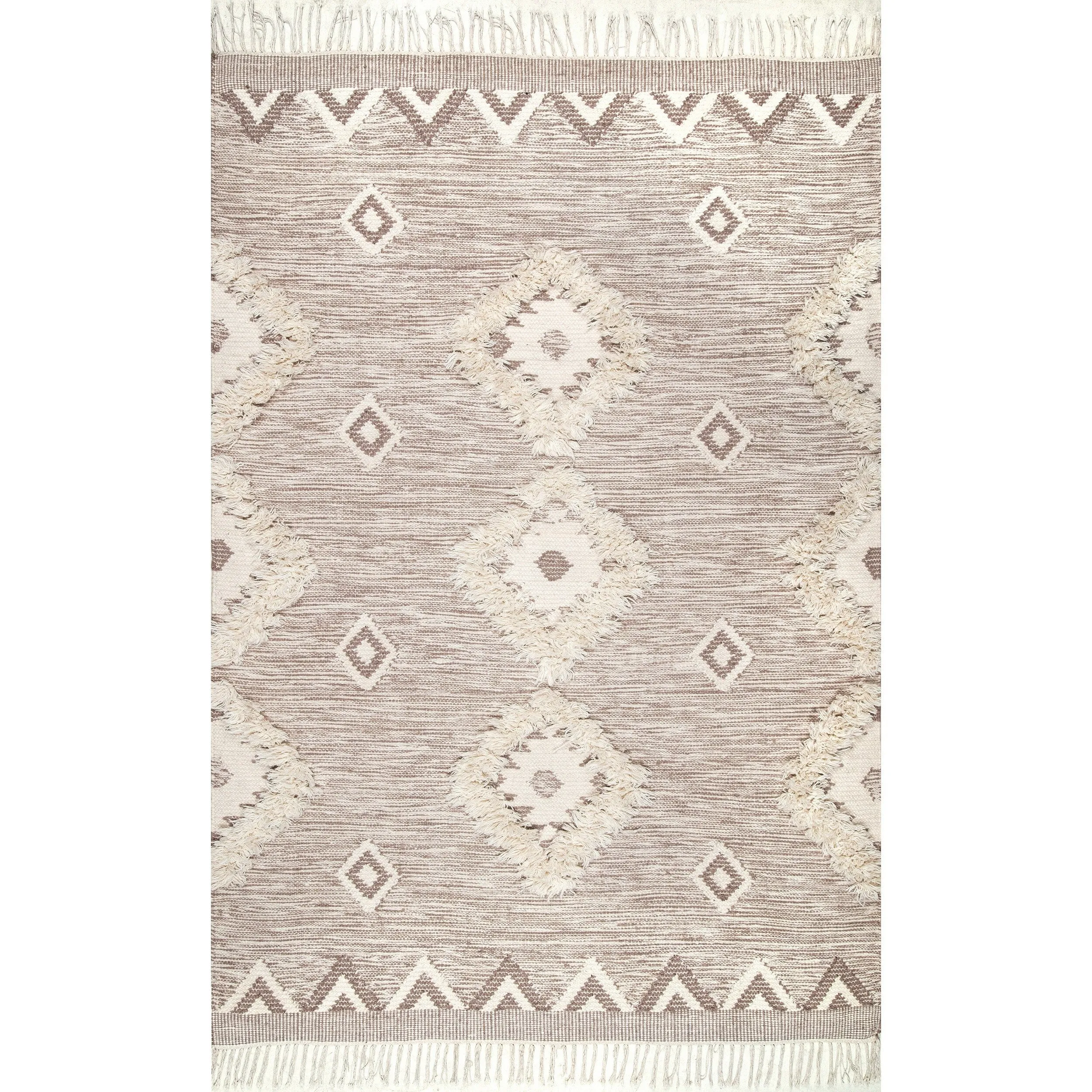 Nuloom Savannah Moroccan Tasseled Wool Area Rug