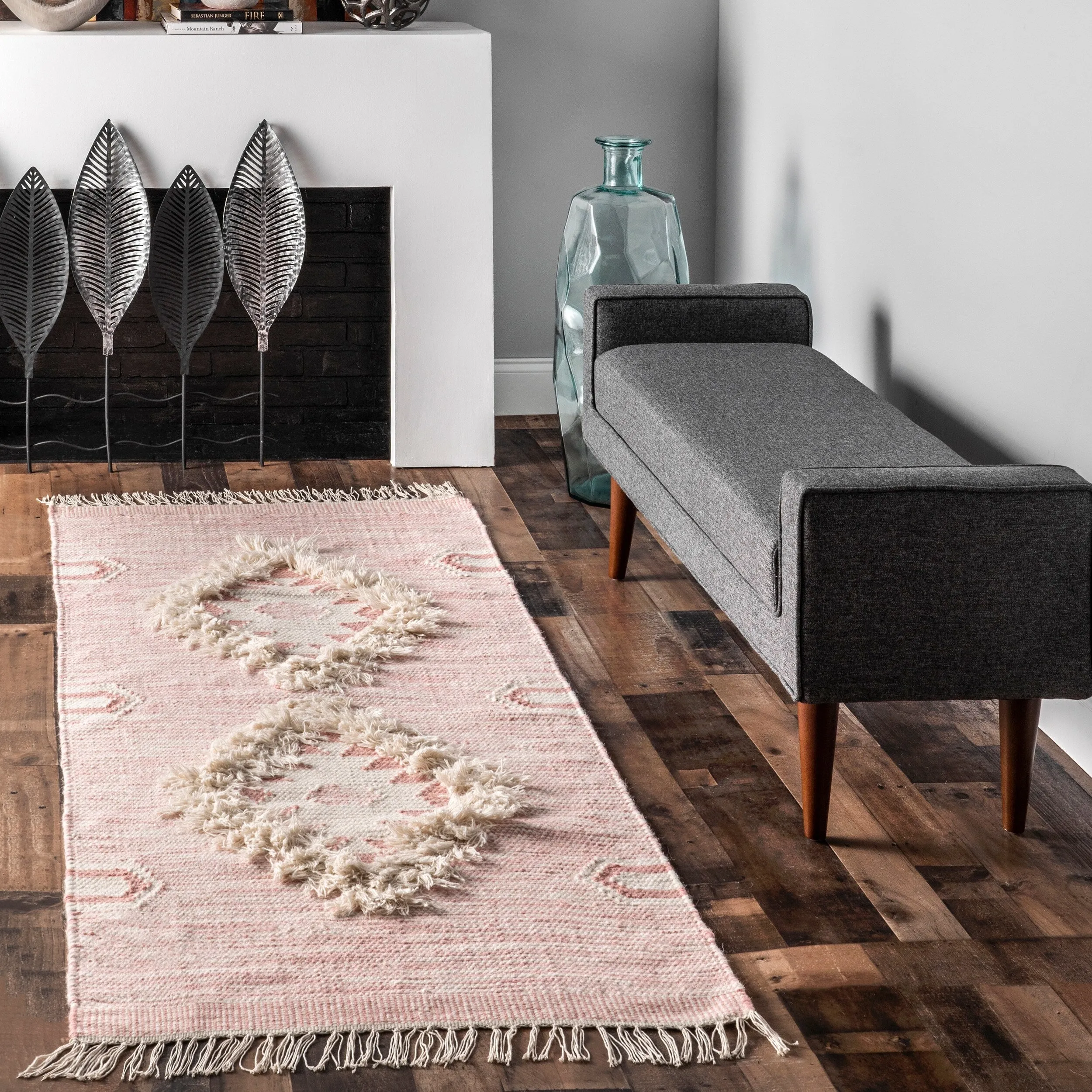 Nuloom Savannah Moroccan Tasseled Wool Area Rug