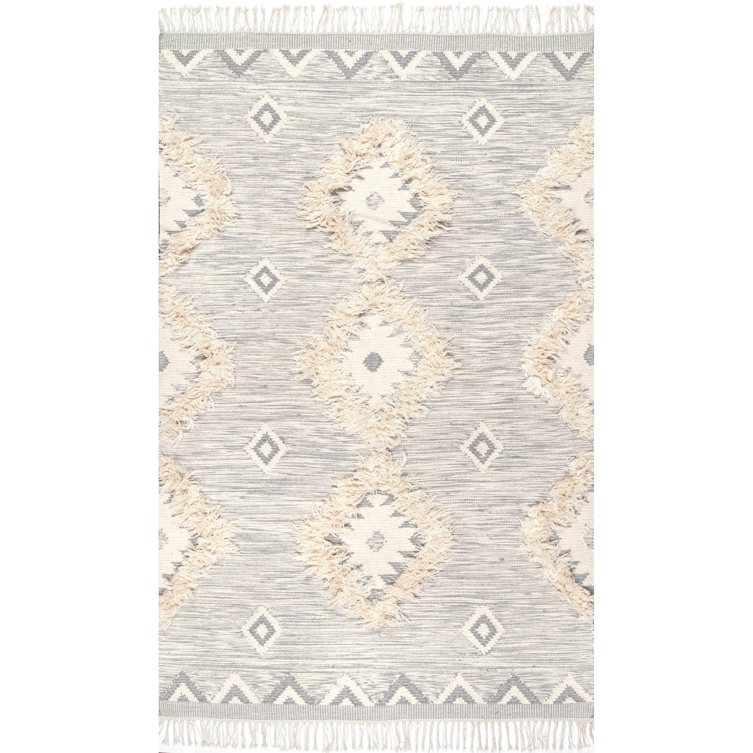Nuloom Savannah Moroccan Tasseled Wool Area Rug