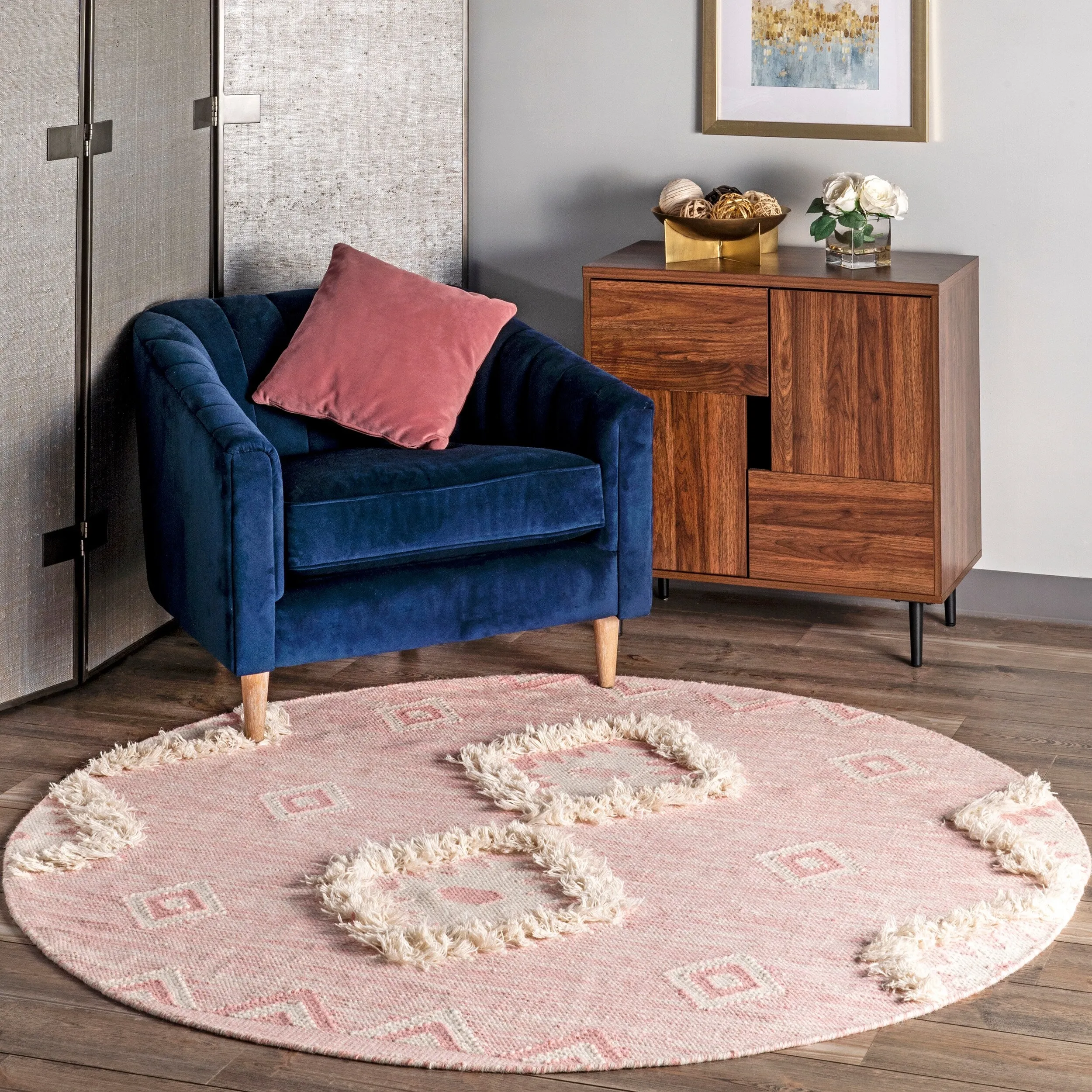 Nuloom Savannah Moroccan Tasseled Wool Area Rug