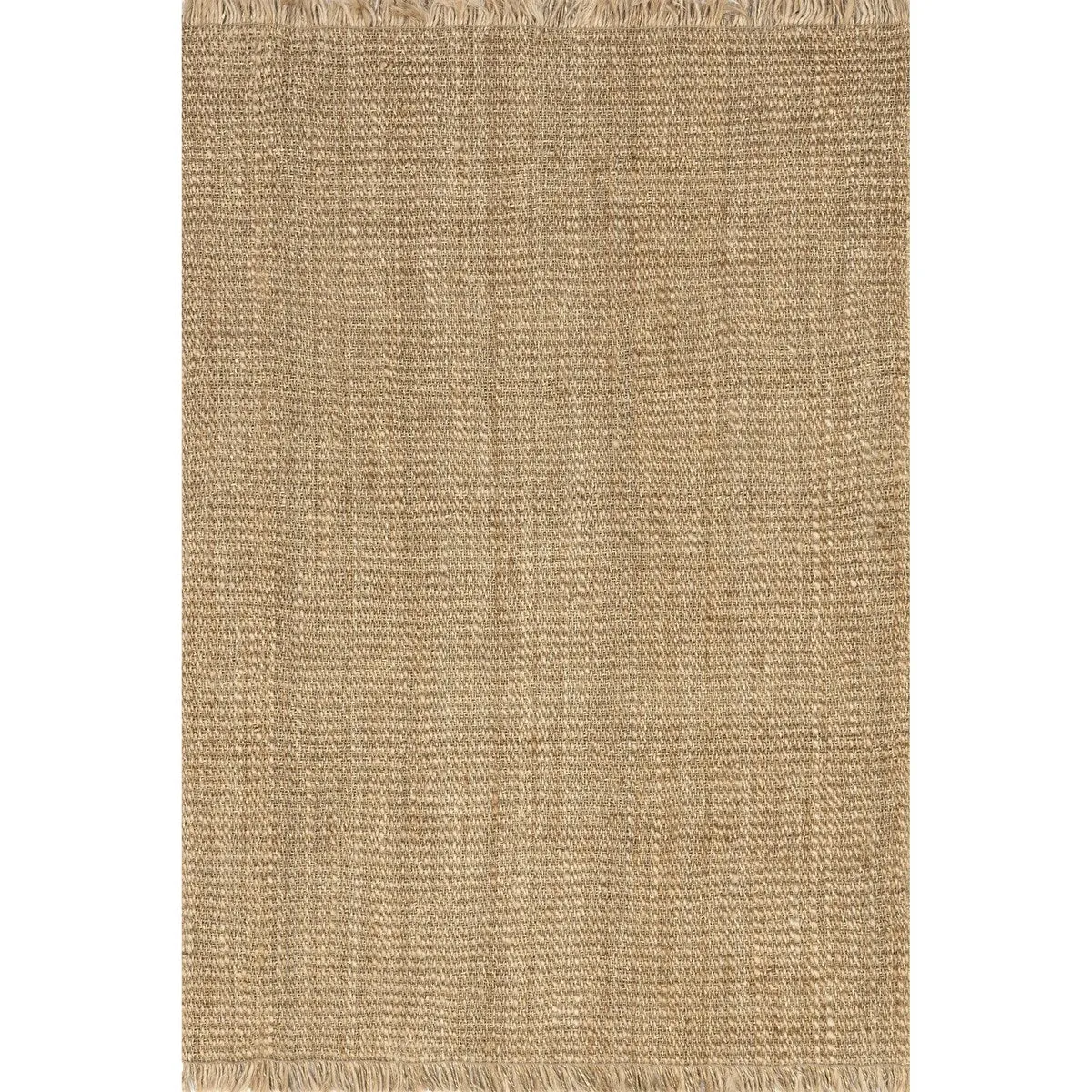 Nuloom Solveig Farmhouse Jute and Seagrass Tasseled Area Rug