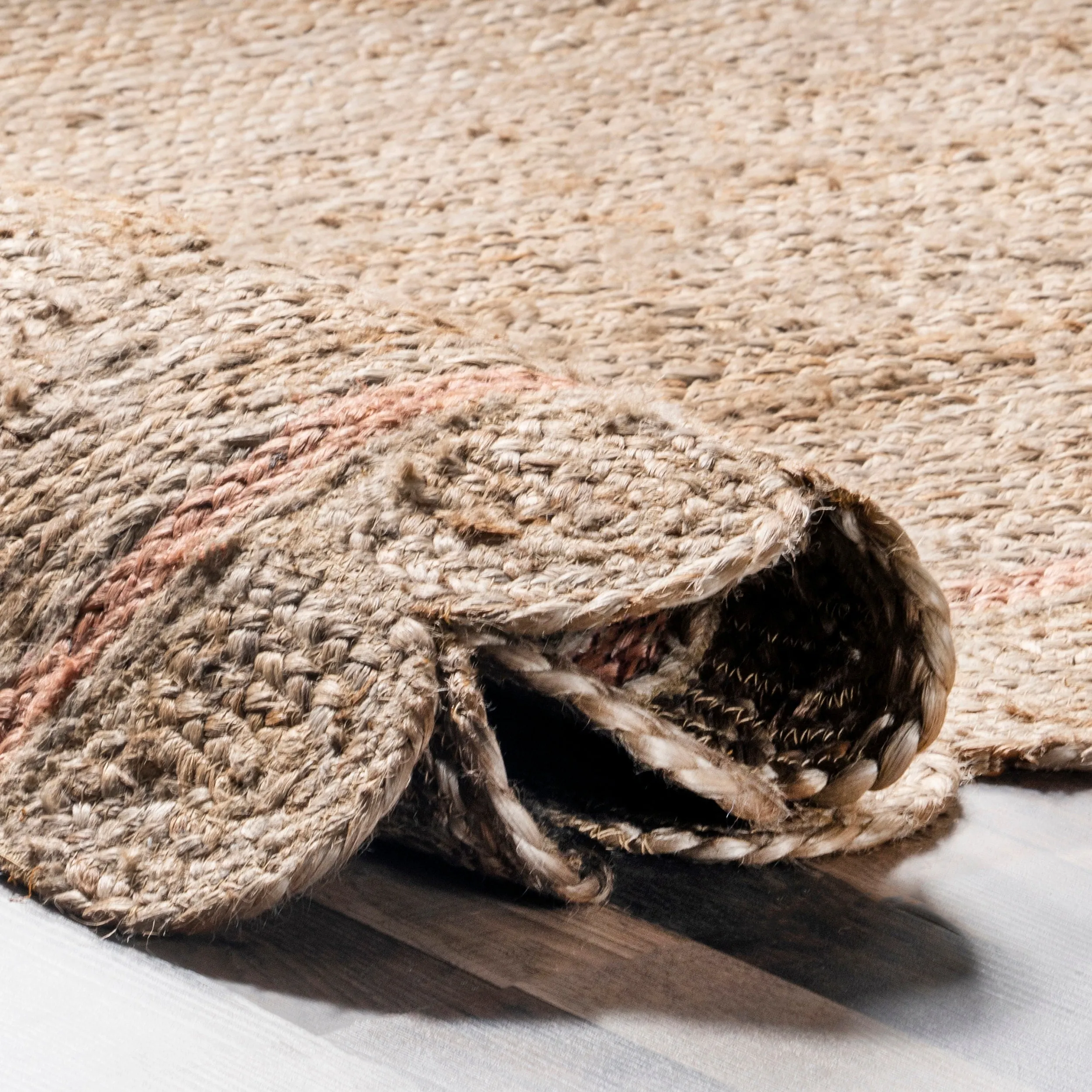 Nuloom Tera Petals Braided Jute Area Rug