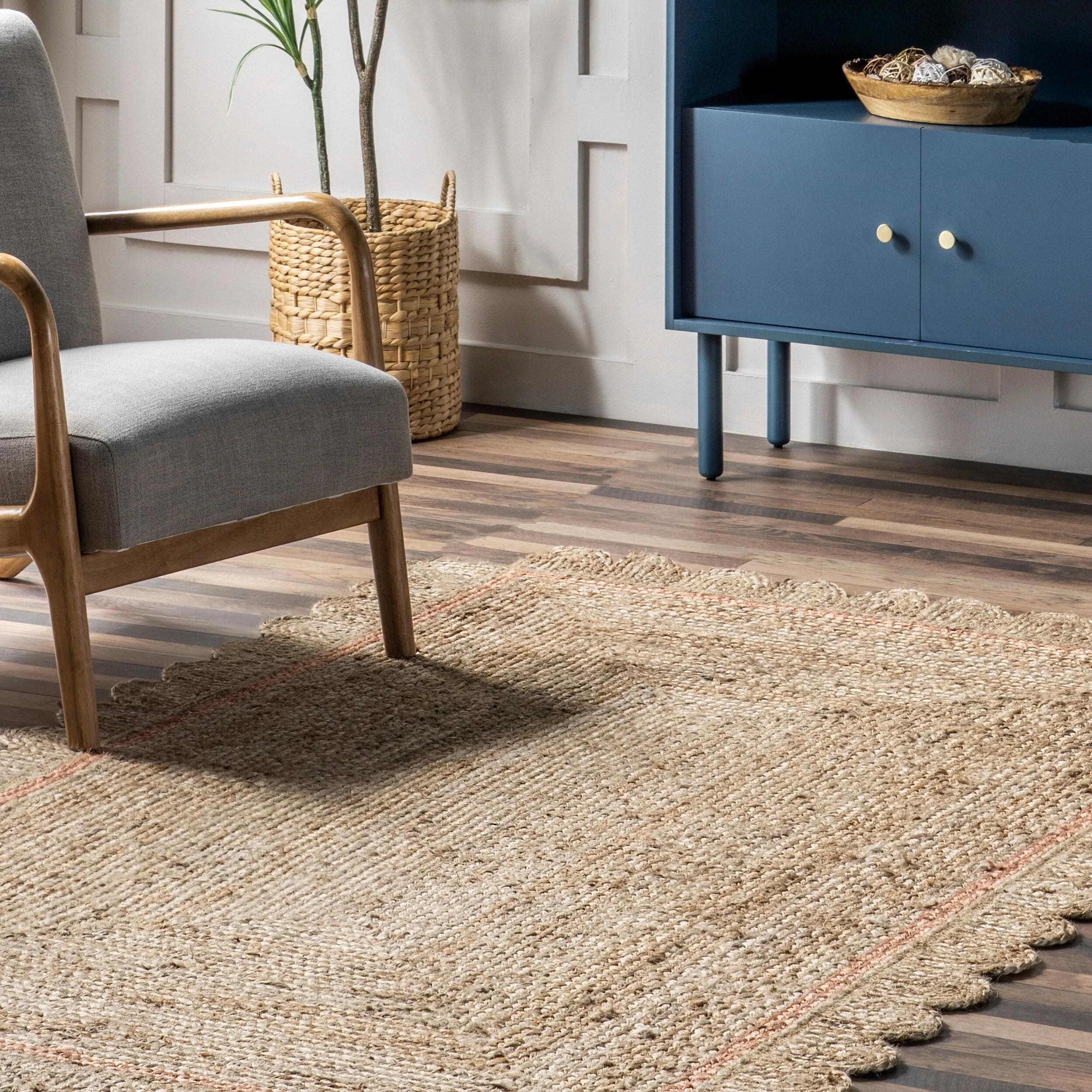 Nuloom Tera Petals Braided Jute Area Rug