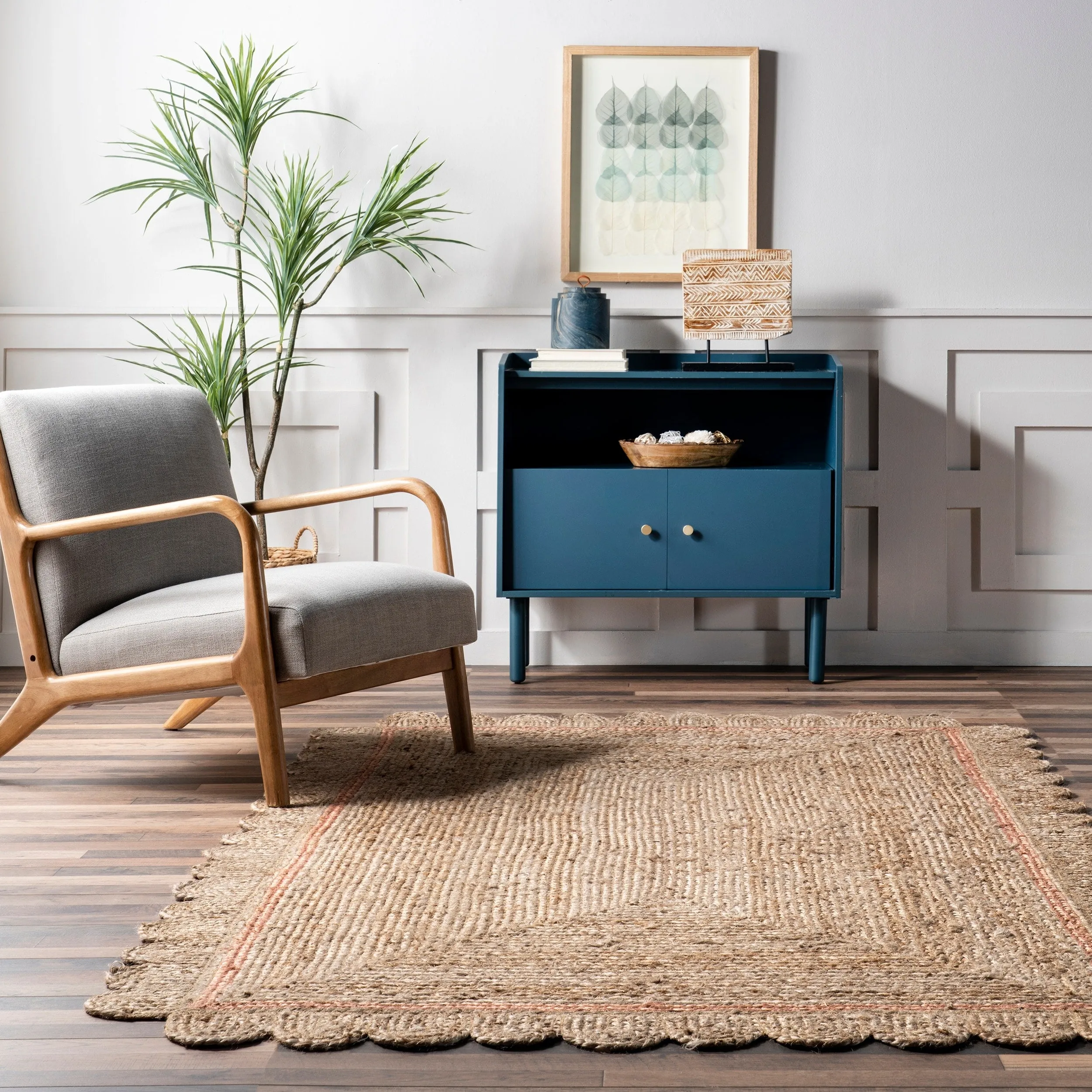 Nuloom Tera Petals Braided Jute Area Rug