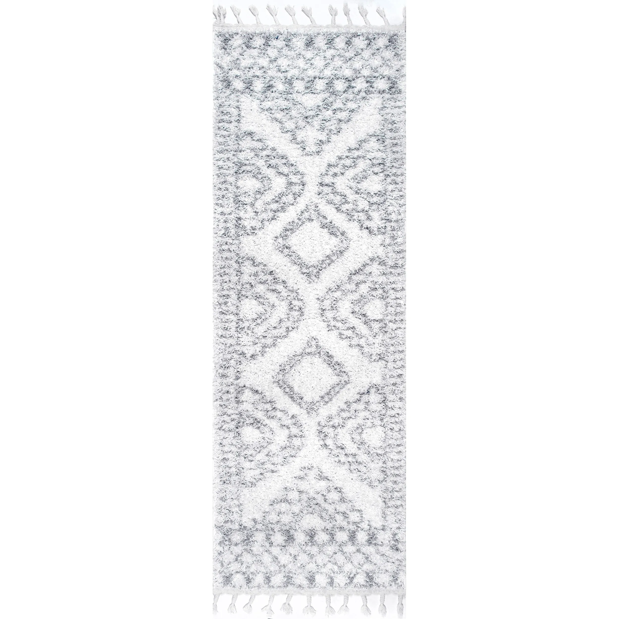 Nuloom Vasiliki Moroccan Shag Tasseled Area Rug