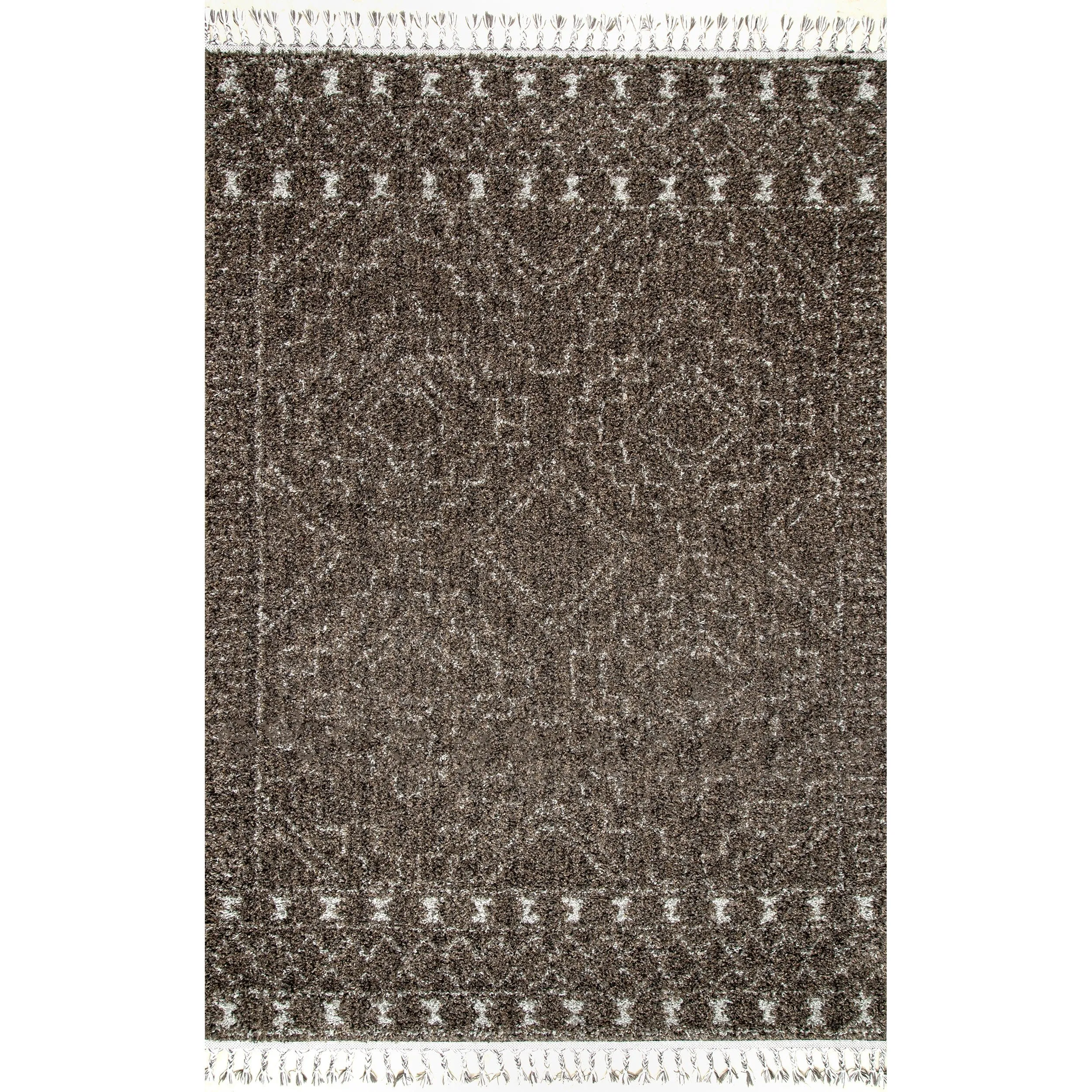 Nuloom Vasiliki Moroccan Shag Tasseled Area Rug