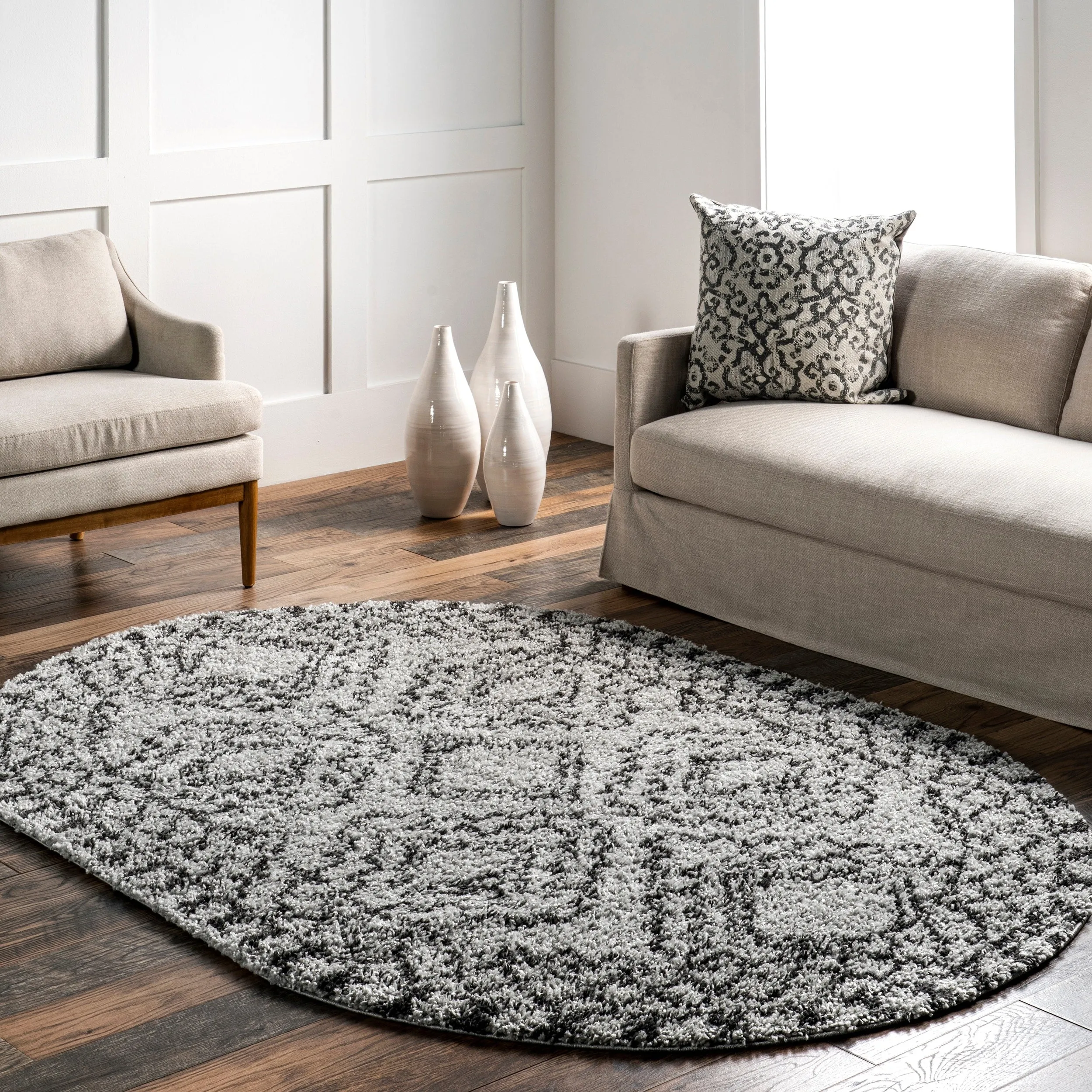 Nuloom Vasiliki Moroccan Shag Tasseled Area Rug