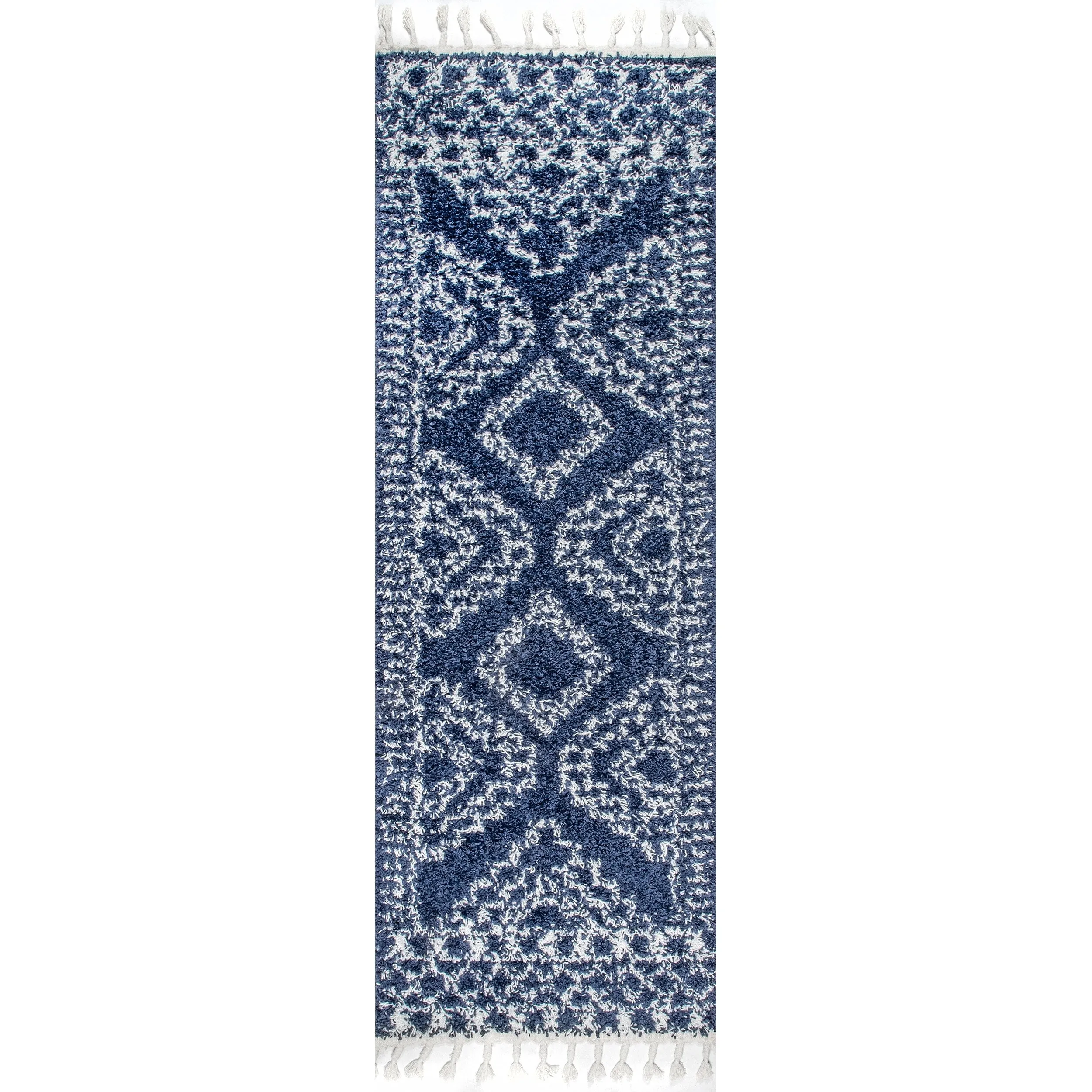 Nuloom Vasiliki Moroccan Shag Tasseled Area Rug