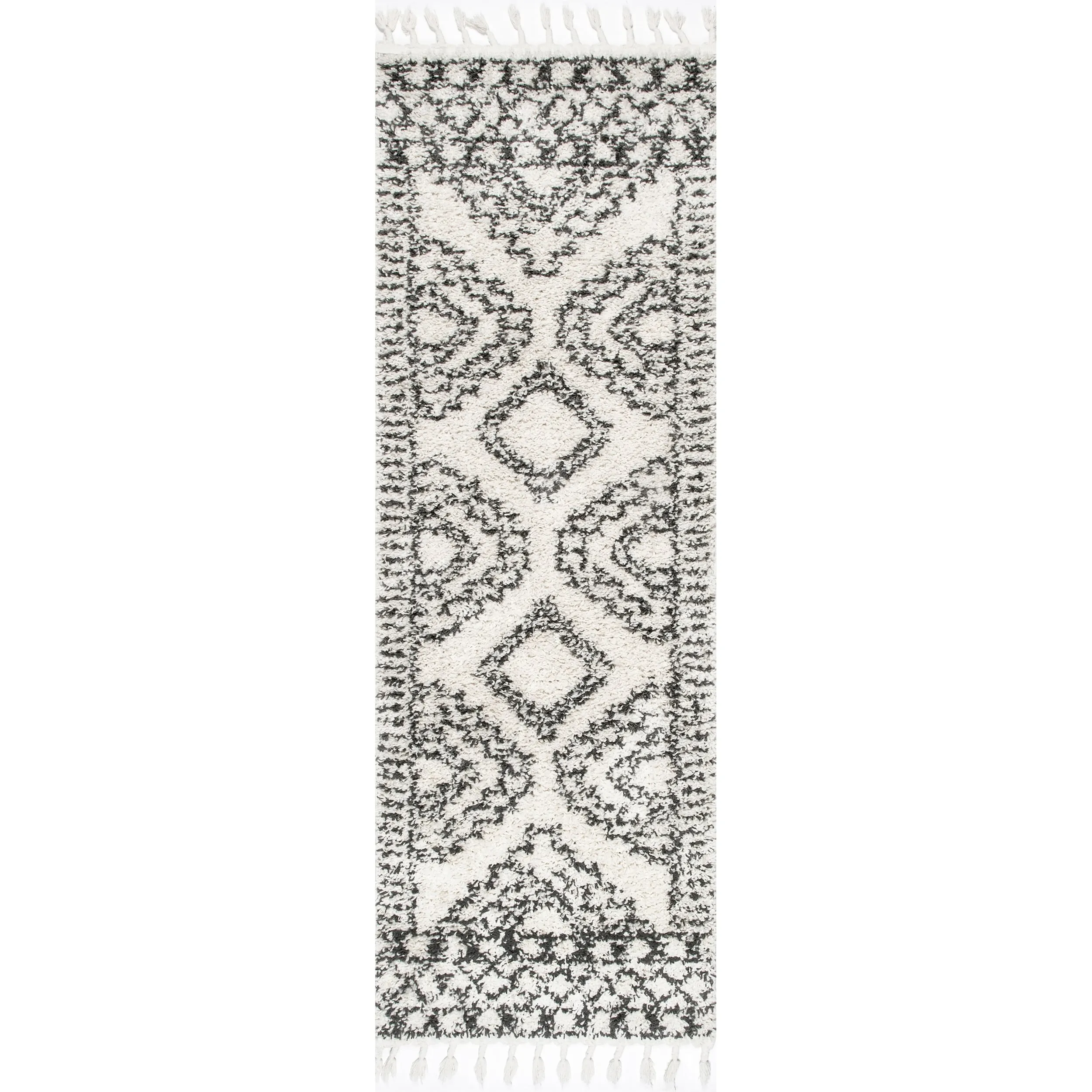Nuloom Vasiliki Moroccan Shag Tasseled Area Rug