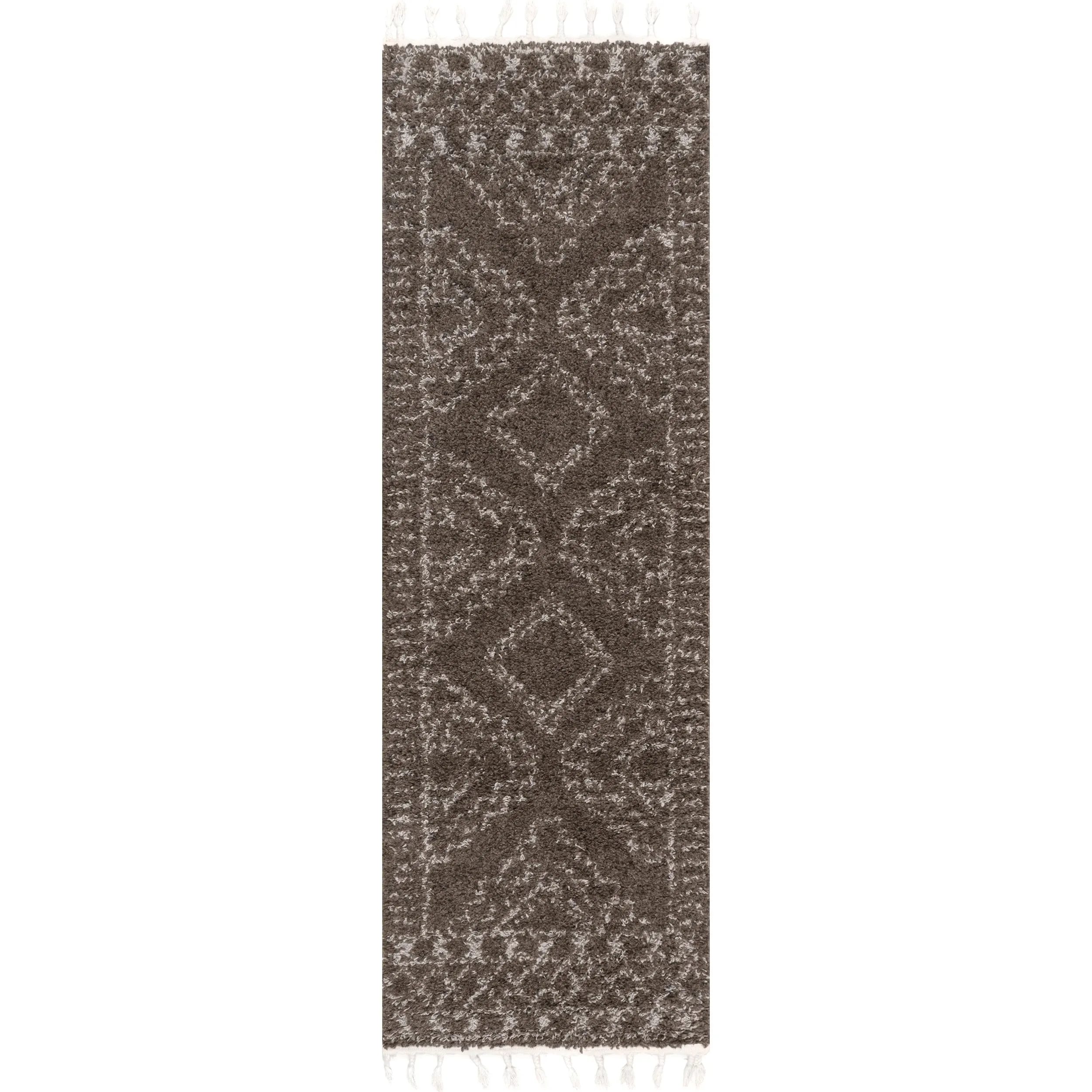Nuloom Vasiliki Moroccan Shag Tasseled Area Rug