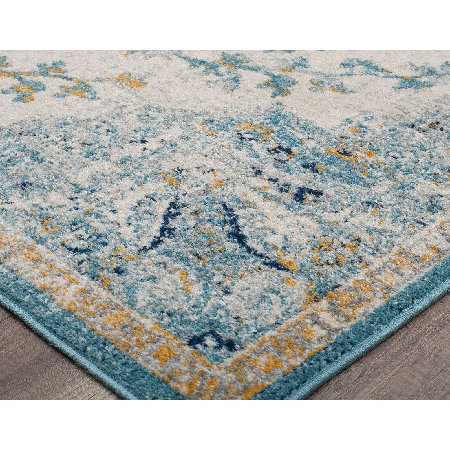 Oleander Vintage Transitional Pink Amaranth Medallion Rug