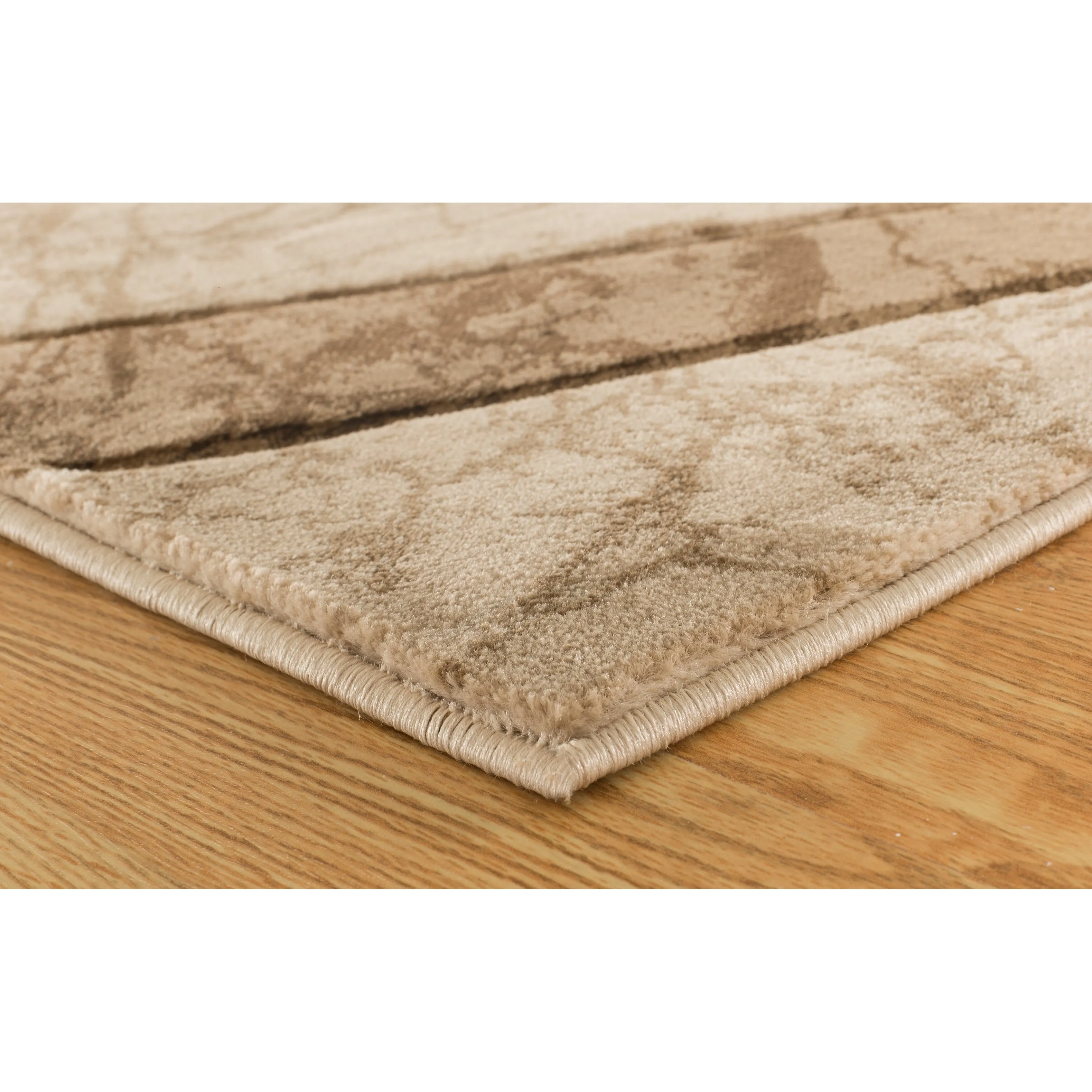 Orelsi Beige/Cream Contemporary Area Rug