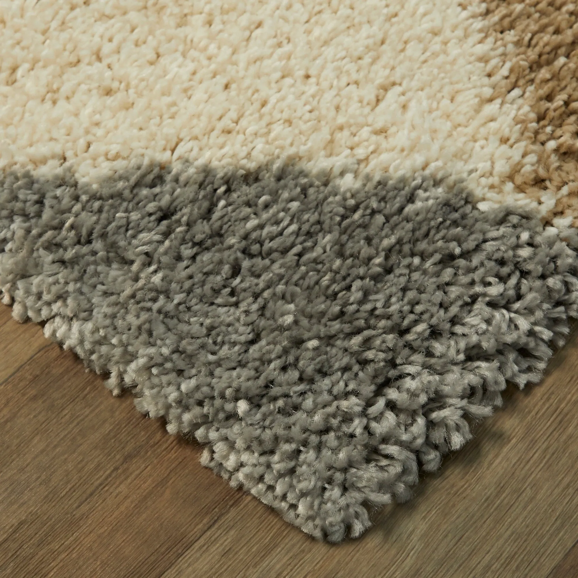 Parler Modern Berber Shag Geometric Area Rug