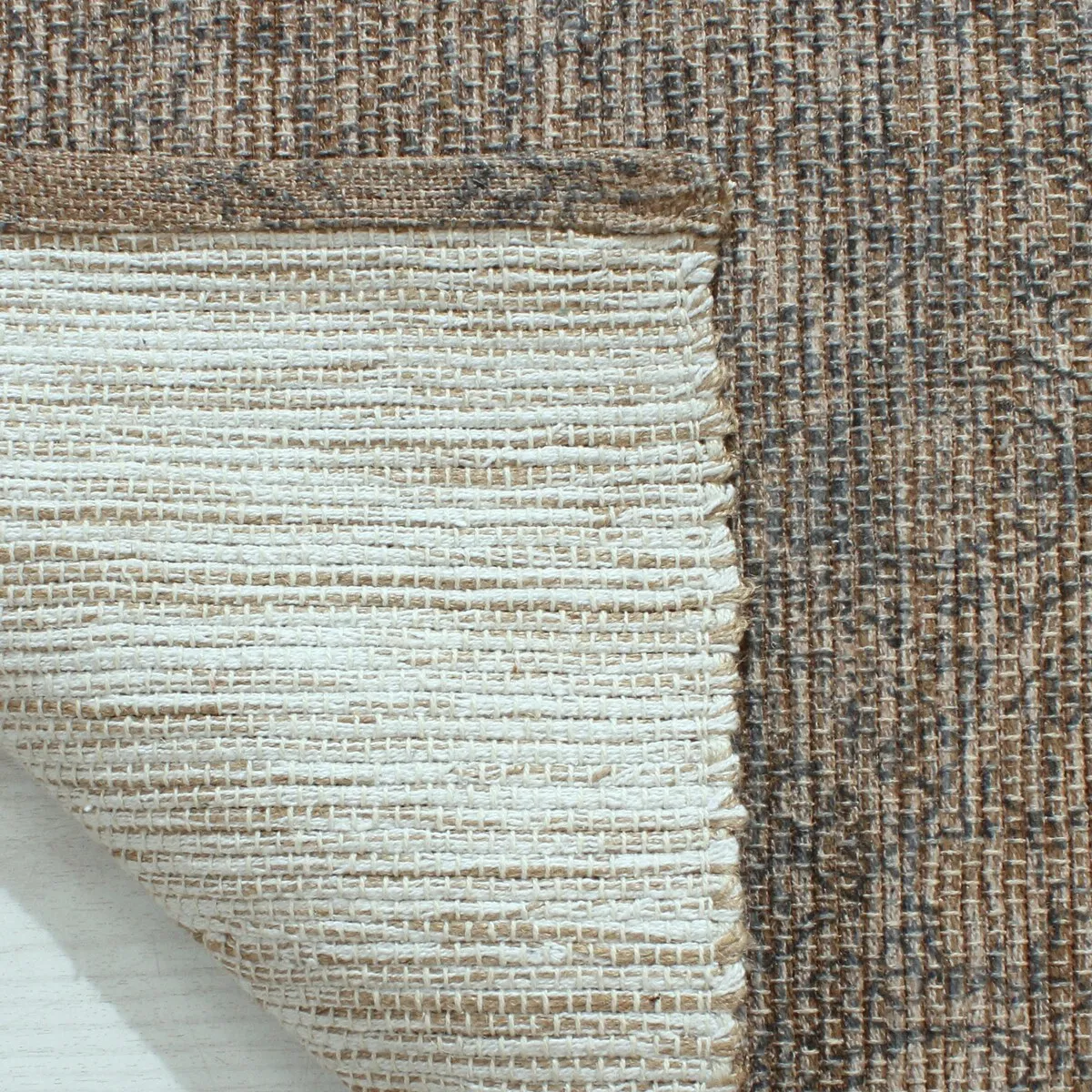 Patina Vie Maison Hand Woven Boho Cotton and Jute Rug