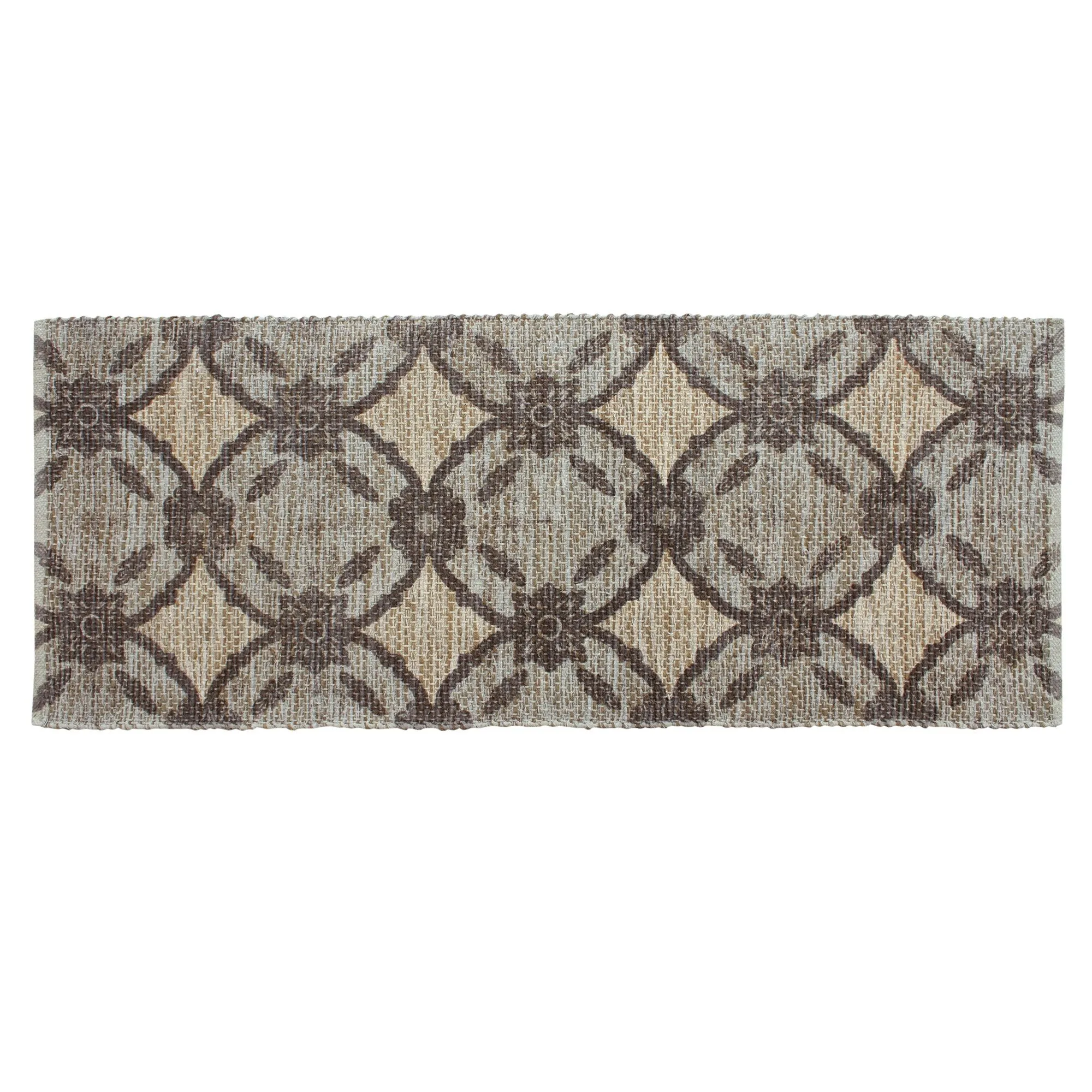 Patina Vie Maison Hand Woven Boho Cotton and Jute Rug