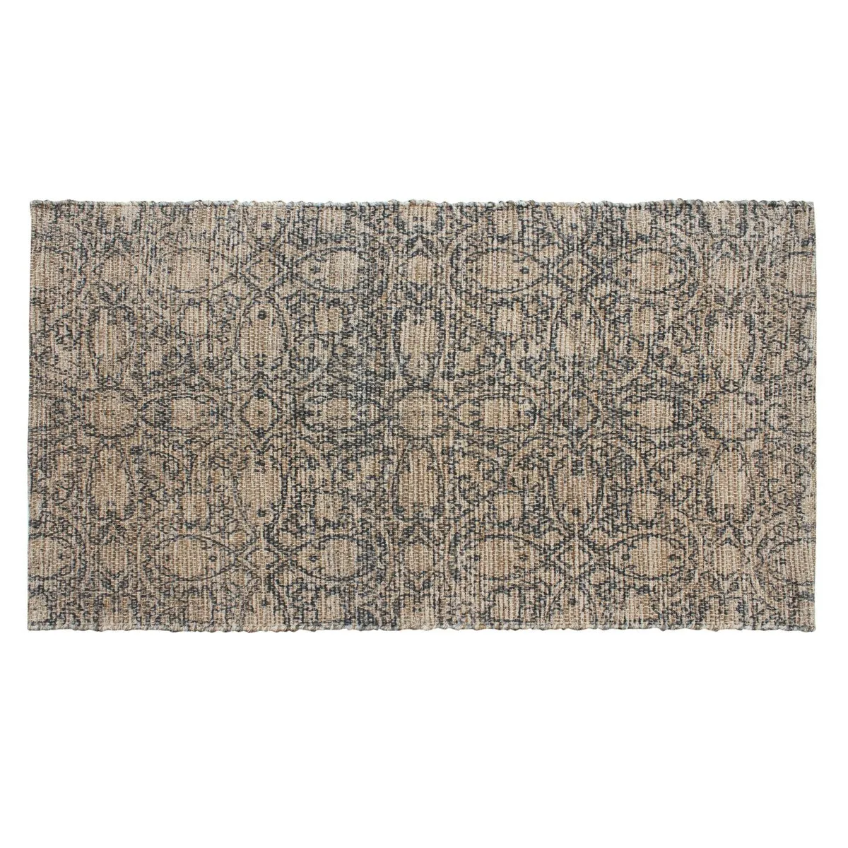 Patina Vie Maison Hand Woven Boho Cotton and Jute Rug