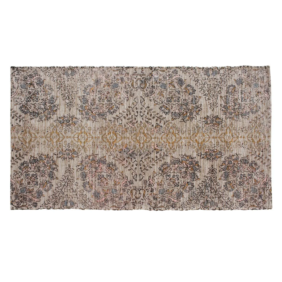 Patina Vie Maison Hand Woven Boho Cotton and Jute Rug