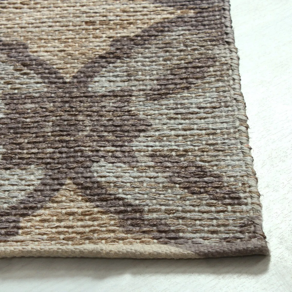 Patina Vie Maison Hand Woven Boho Cotton and Jute Rug