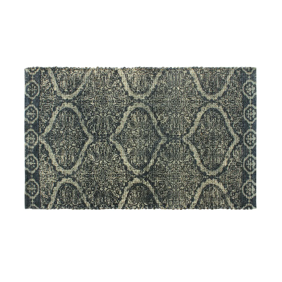 Patina Vie Maison Hand Woven Boho Cotton and Jute Rug
