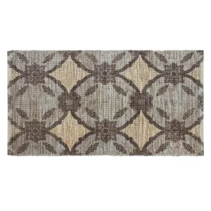 Patina Vie Maison Hand Woven Boho Cotton and Jute Rug