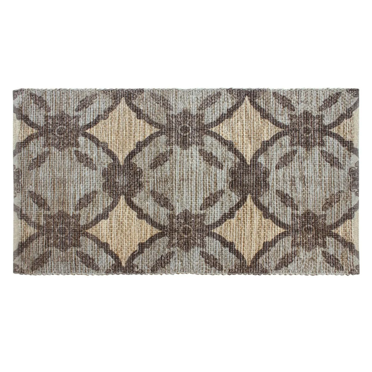 Patina Vie Maison Hand Woven Boho Cotton and Jute Rug