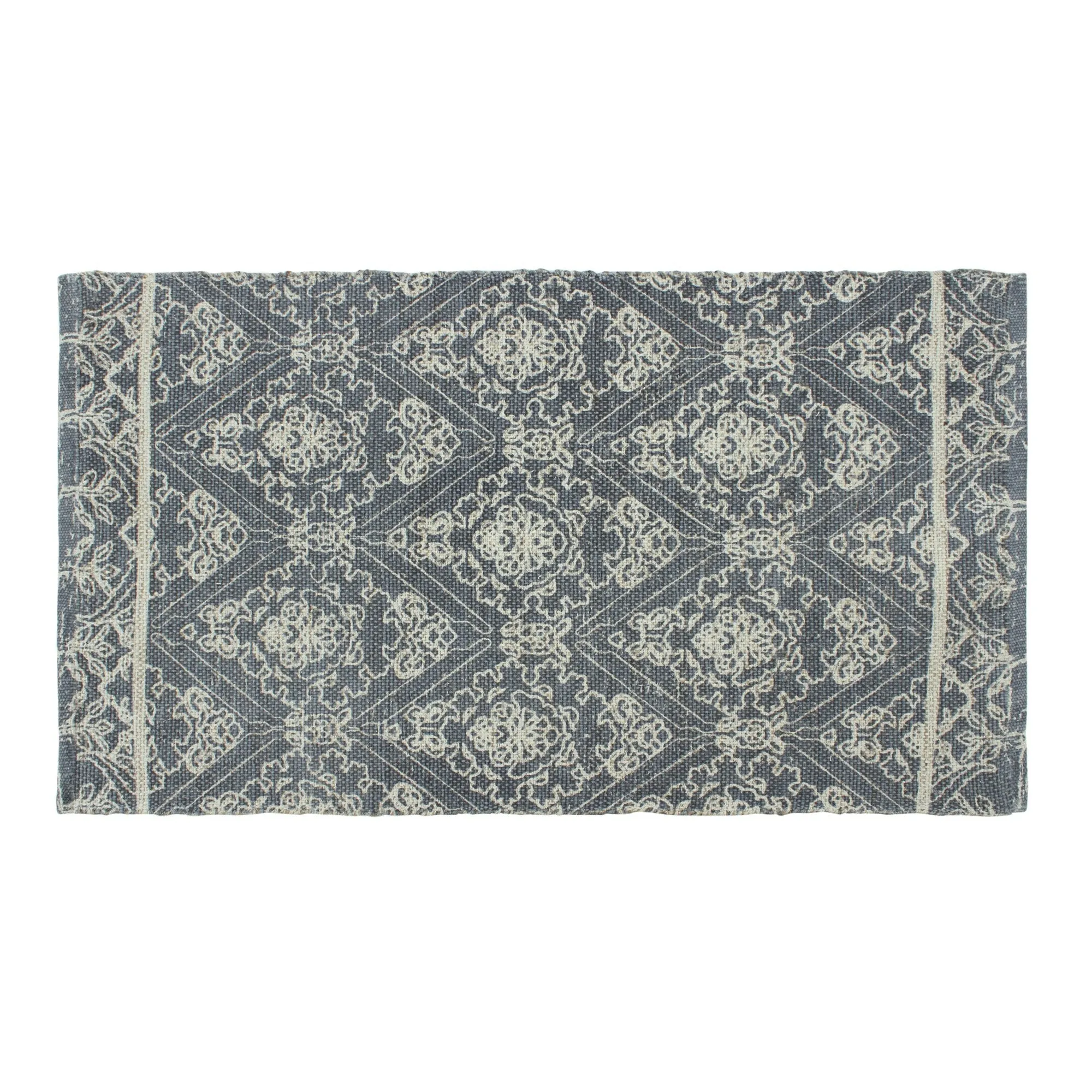 Patina Vie Maison Hand Woven Boho Cotton and Jute Rug
