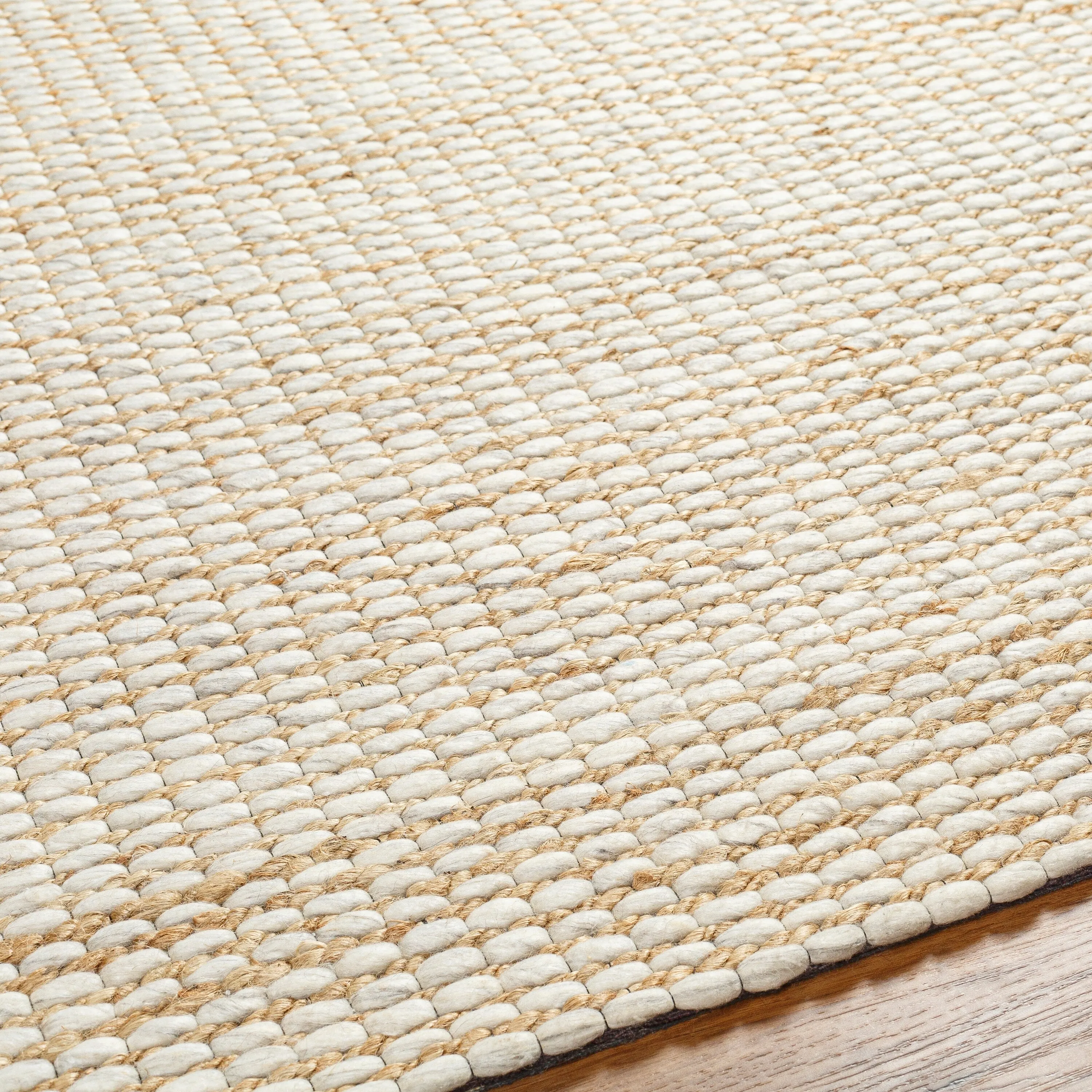 Petyra Handmade Jute & Wool Blend Area Rug