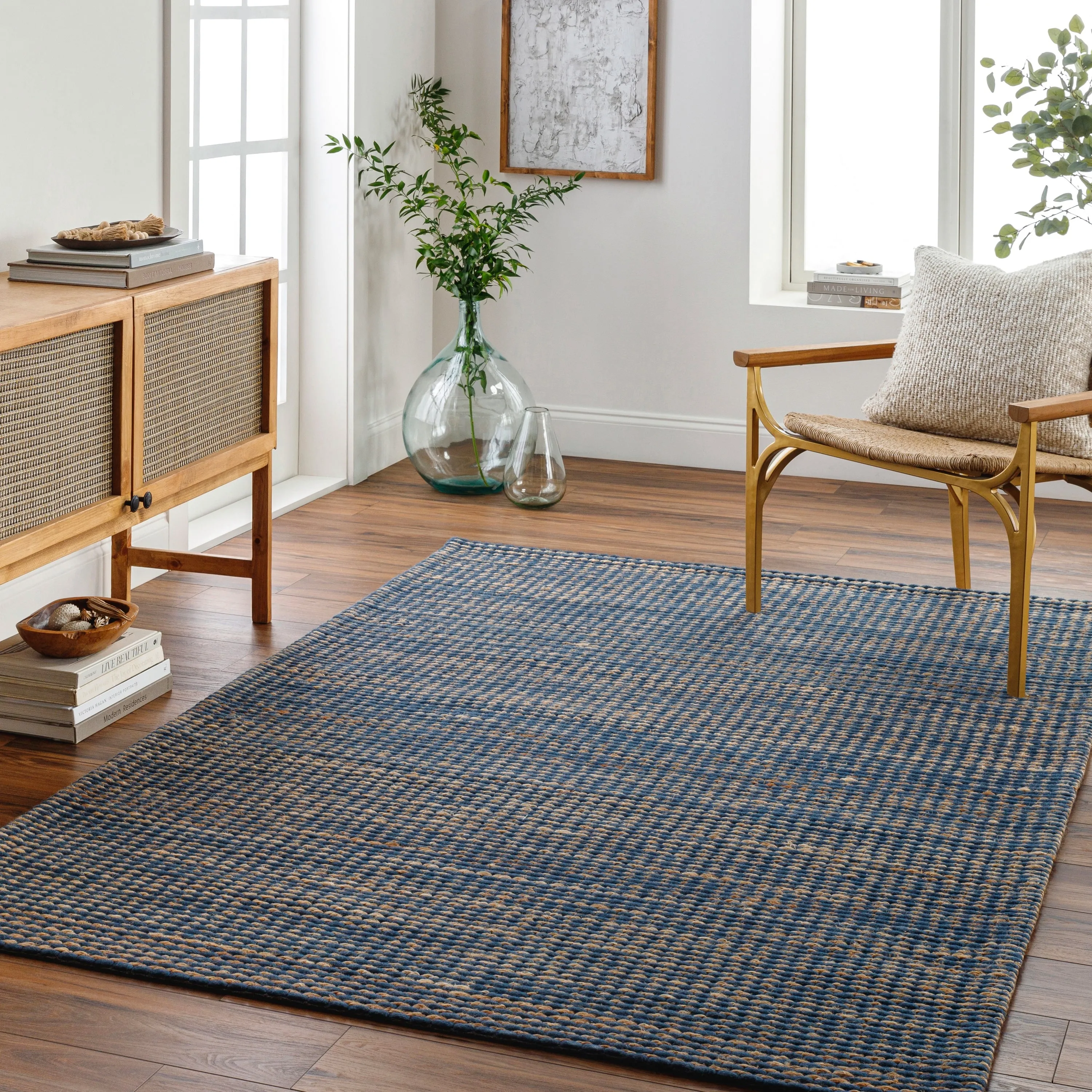 Petyra Handmade Jute & Wool Blend Area Rug