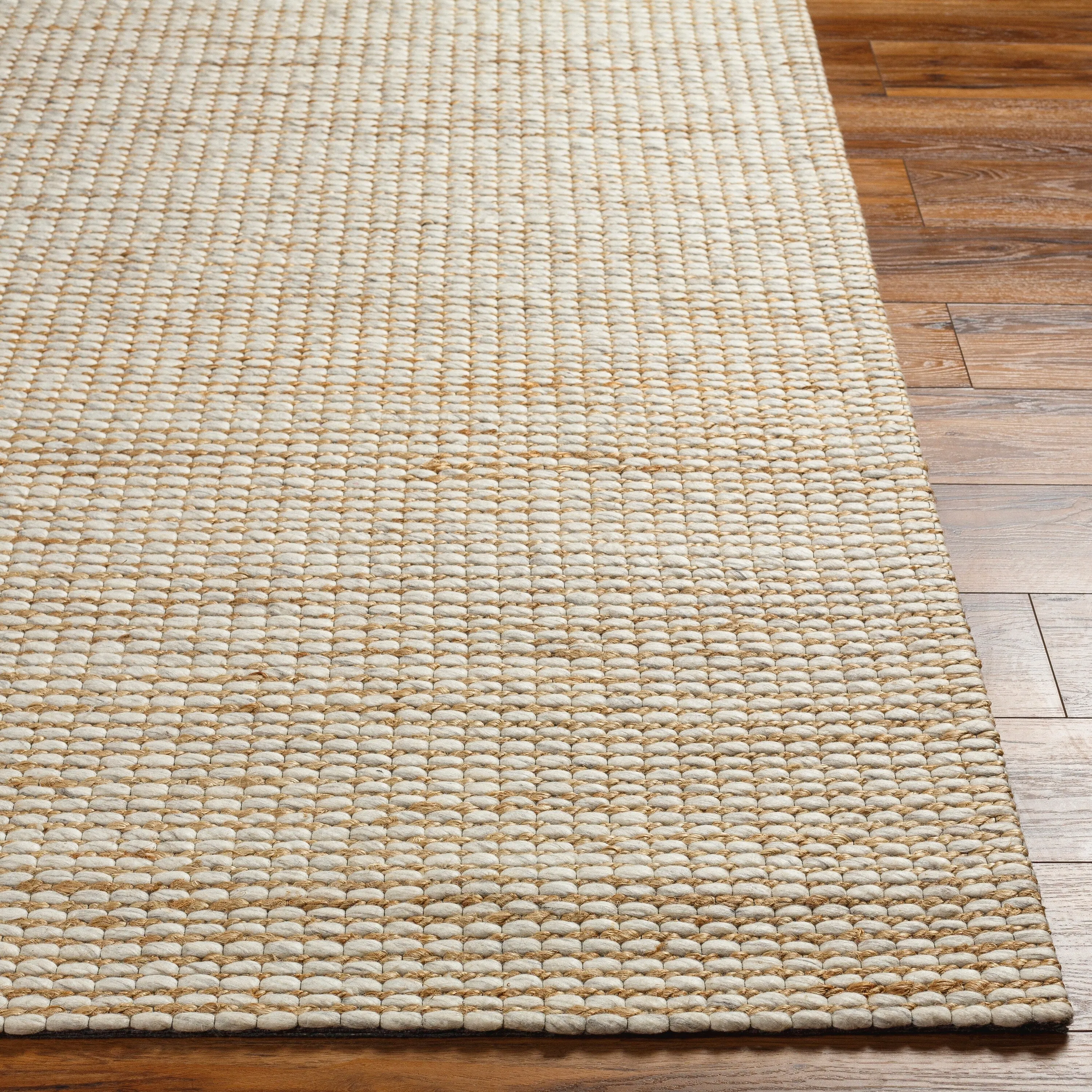 Petyra Handmade Jute & Wool Blend Area Rug