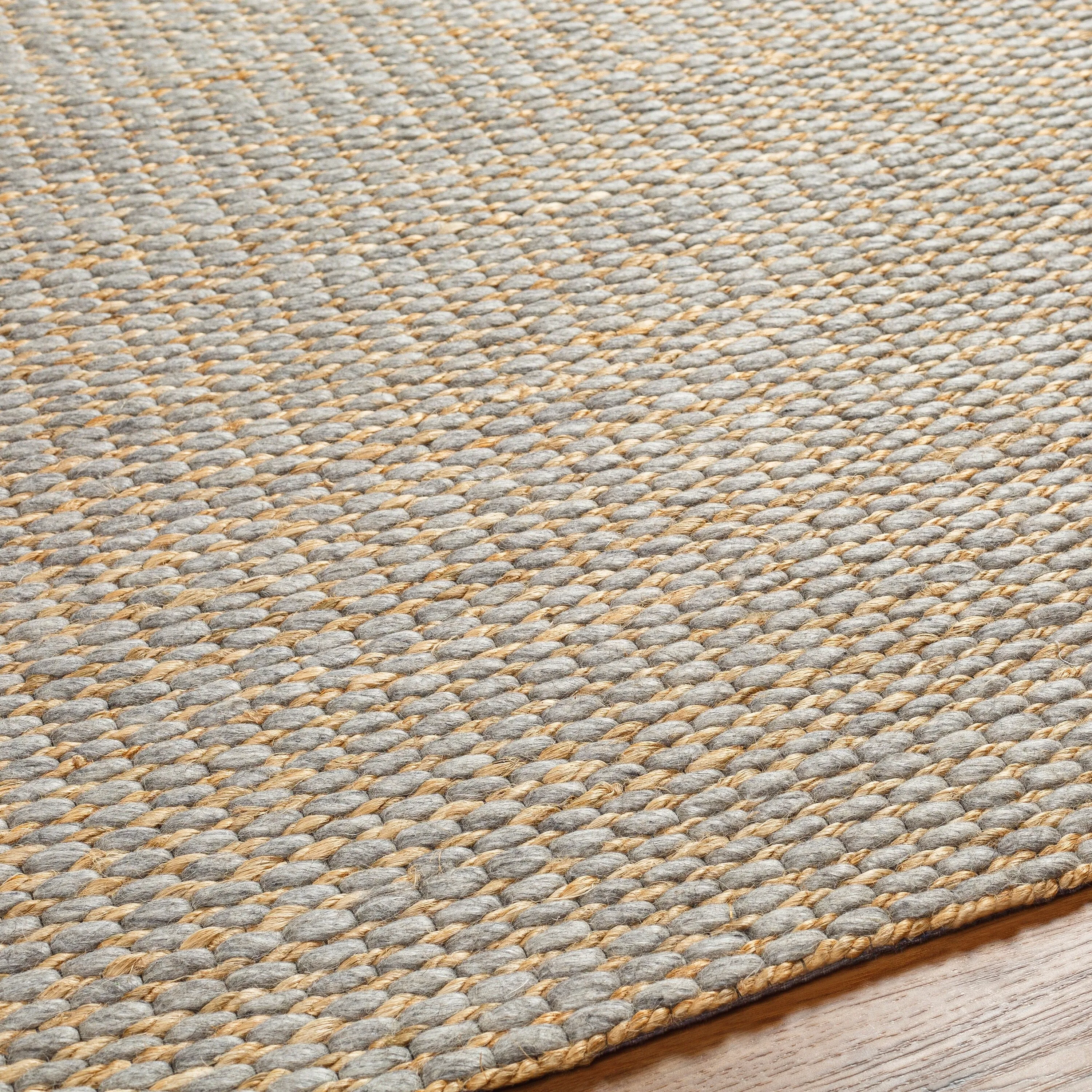 Petyra Handmade Jute & Wool Blend Area Rug