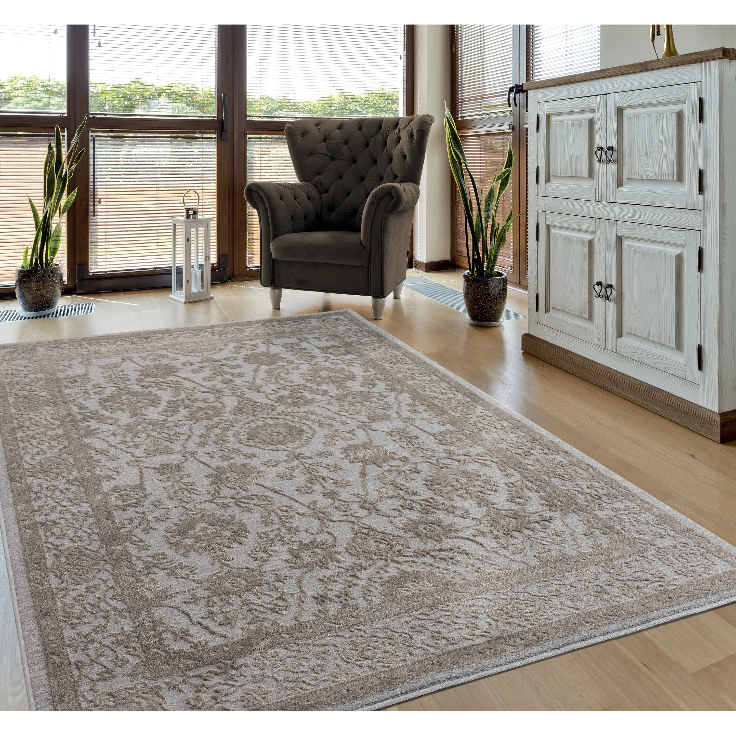 Porch & Den Reuben Distressed Oriental Area Rug