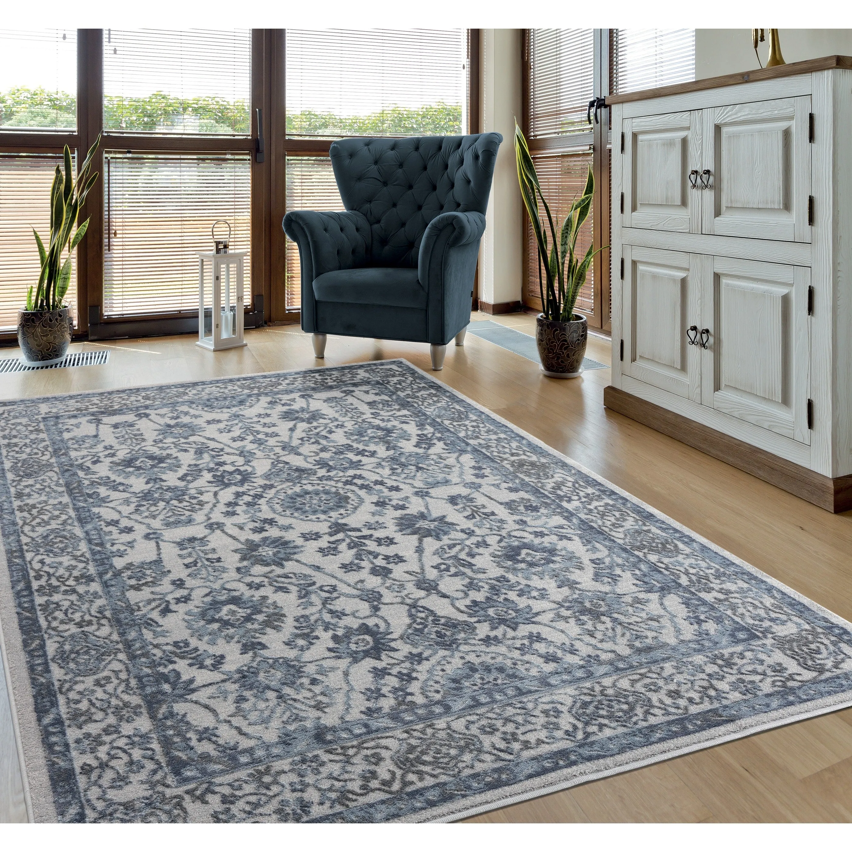 Porch & Den Reuben Distressed Oriental Area Rug